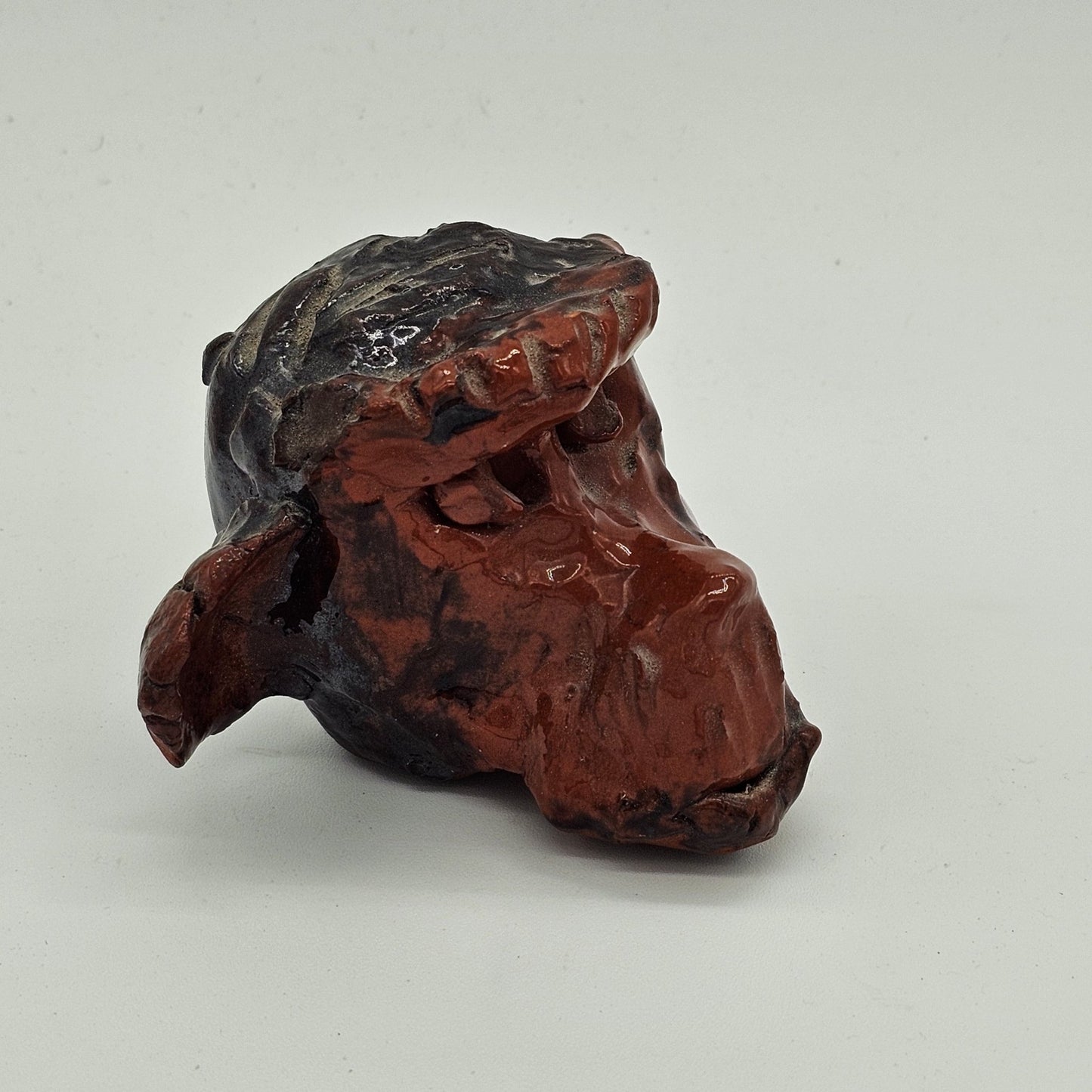 Unknown - 1 Very Mysterious Ceramic Monkey Head | Sculpture - Sculpture - Steady Bunny Shop