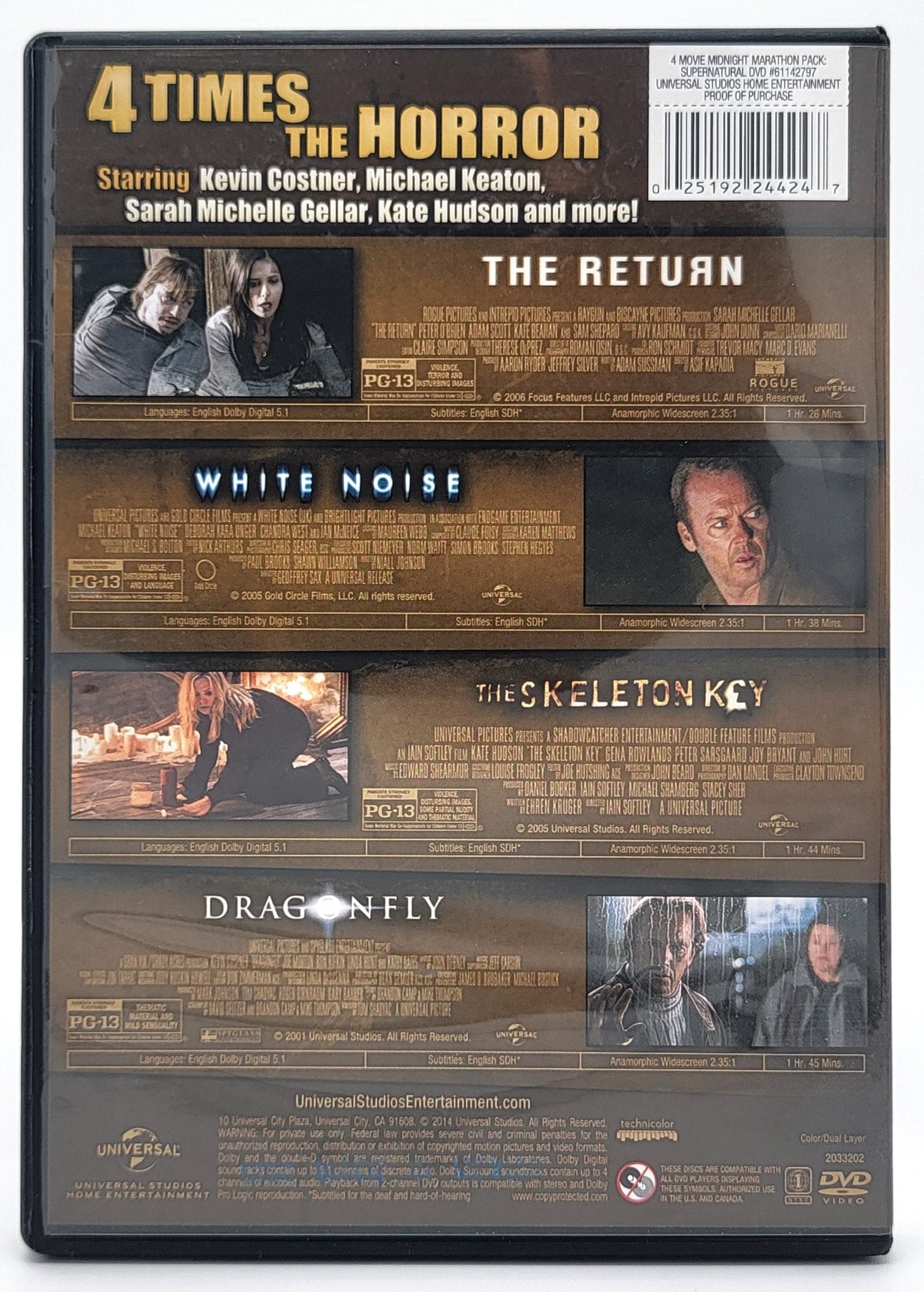 Steady Bunny Shop - 4 Movie Midnight Marathon Pack - Supernatural | DVD | Widescreen - DVD - Steady Bunny Shop