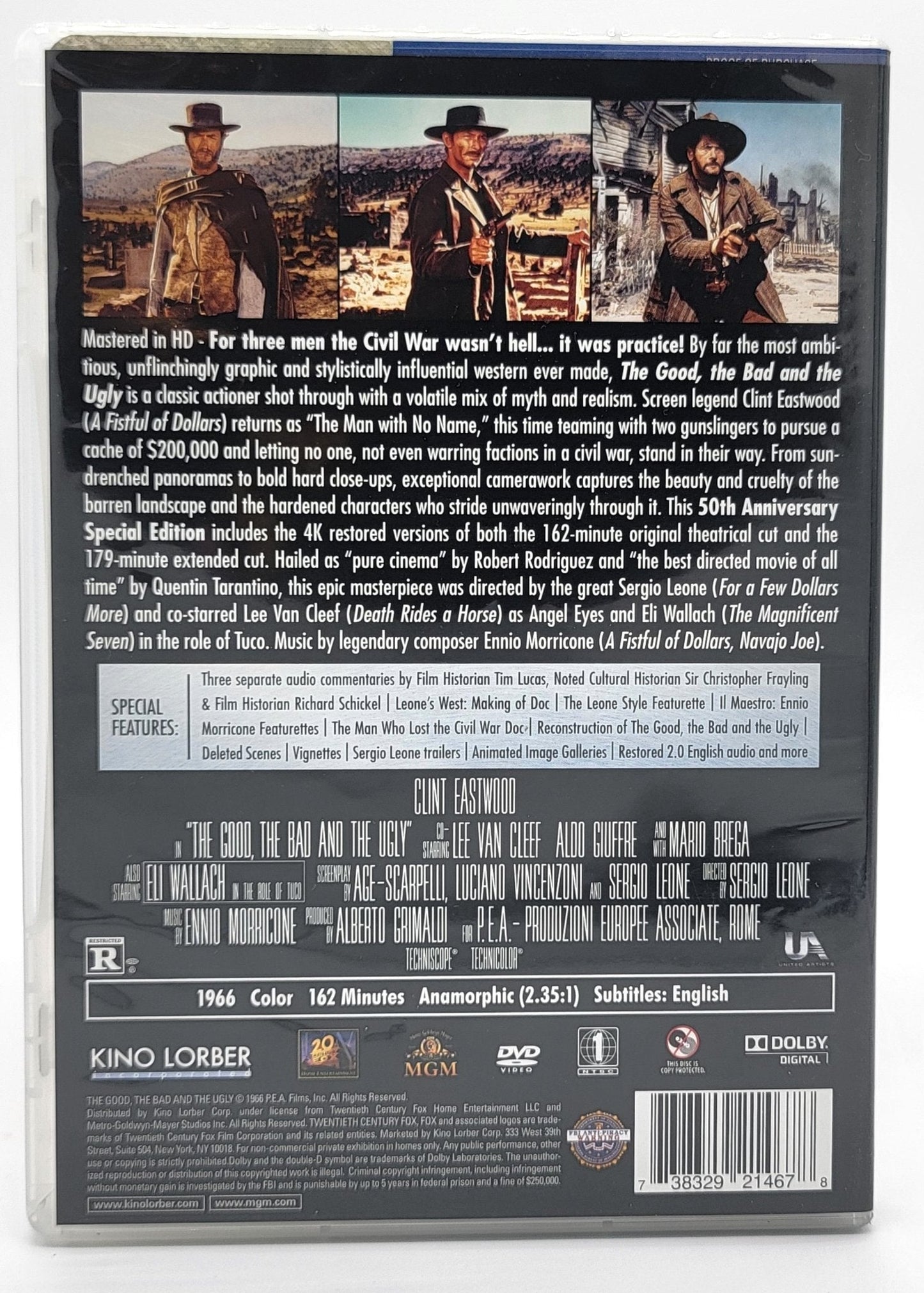  MGM Home Entertainment - Clint Eastwood - The Good The Bad & The Ugly - 50th Anniversary Special Edition| DVD | 3 Disc Set - DVD - Steady Bunny Shop