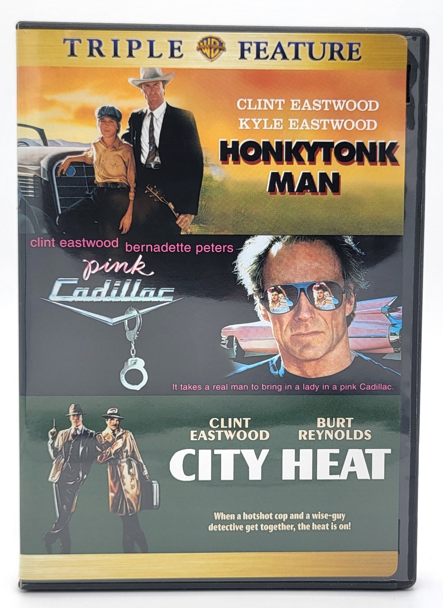 Warner Brothers - Clint Eastwood - Triple Feature / Honkytonk Man, Pink Cadillac, City Heat | DVD | 2 Disc Set - DVD - Steady Bunny Shop
