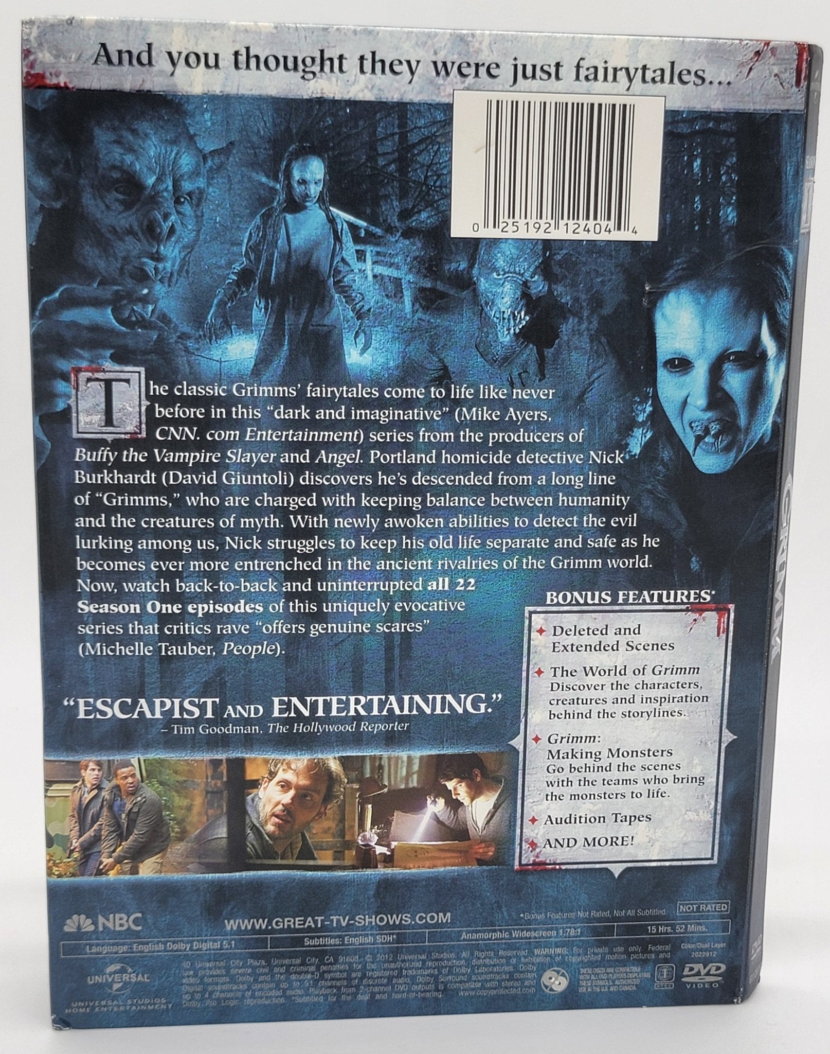  Universal Pictures Home Entertainment - Grimm - Season One | DVD | Complete Season One - 5 Disc Set - DVD - Steady Bunny Shop