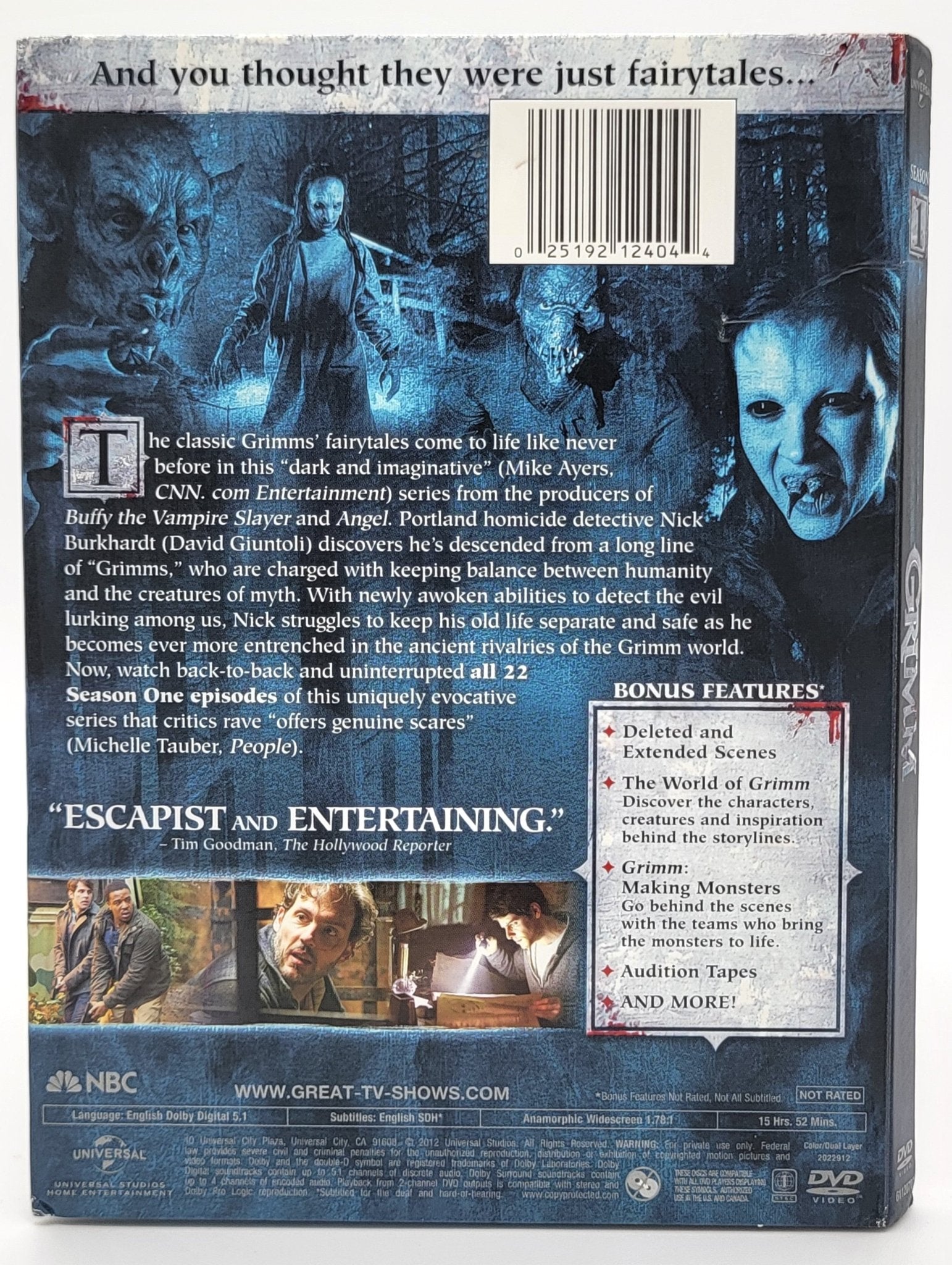  Universal Pictures Home Entertainment - Grimm - Season One | DVD | Complete Season One - 5 Disc Set - DVD - Steady Bunny Shop