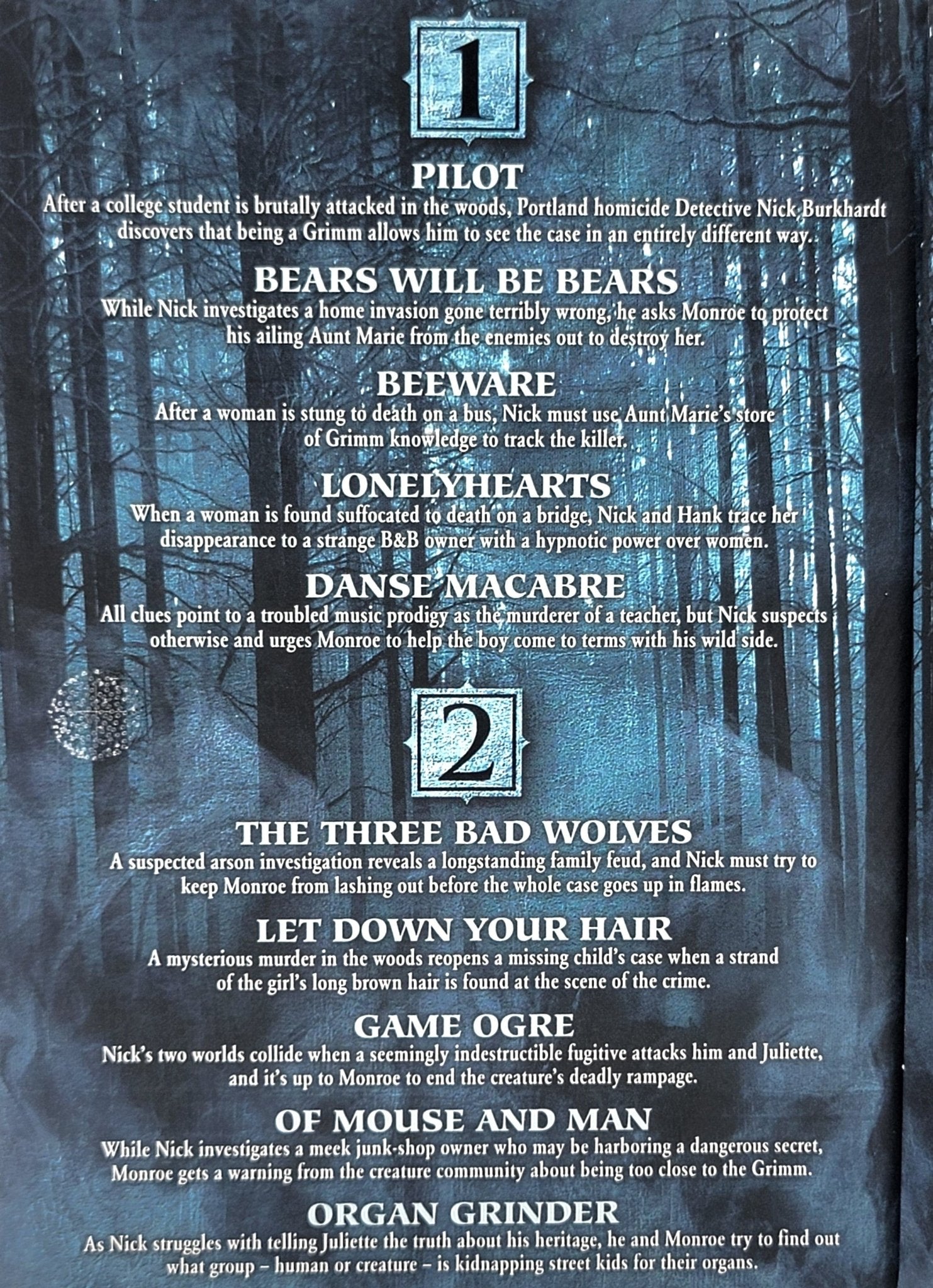  Universal Pictures Home Entertainment - Grimm - Season One | DVD | Complete Season One - 5 Disc Set - DVD - Steady Bunny Shop