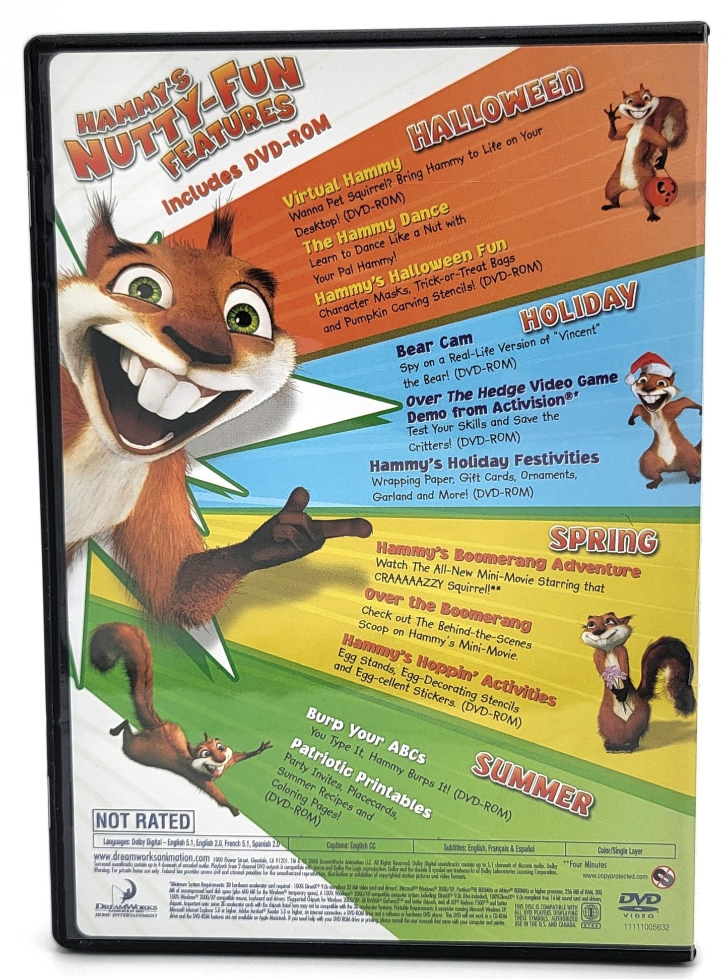 Dream Works - Hammy's Nutty - Fun DVD - All New | DVD | Dream Works - DVD - Steady Bunny Shop