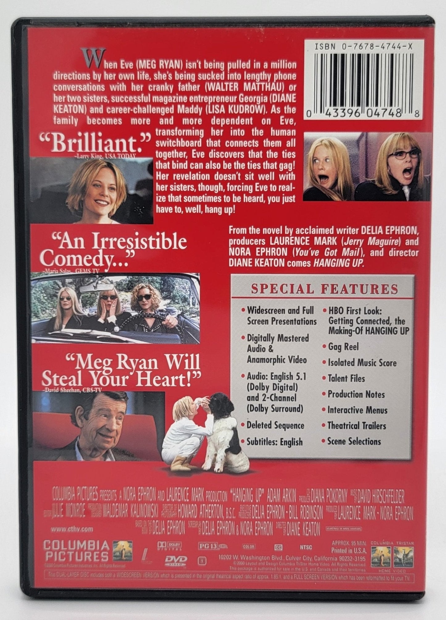  Sony Pictures Home Entertainment - Hanging Up | DVD | Widescreen & Fullscreen - DVD - Steady Bunny Shop