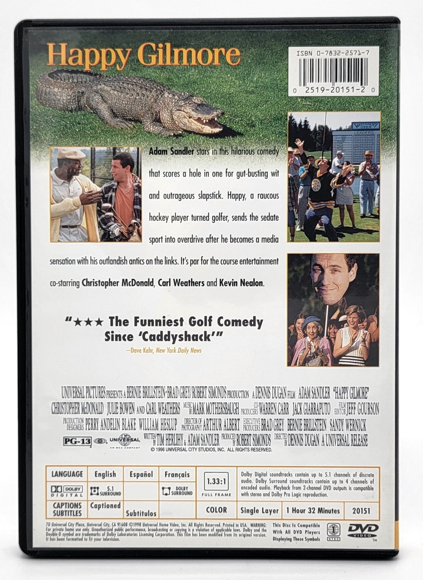  Universal Pictures Home Entertainment - Happy Gilmore | DVD | Full Frame - DVD - Steady Bunny Shop