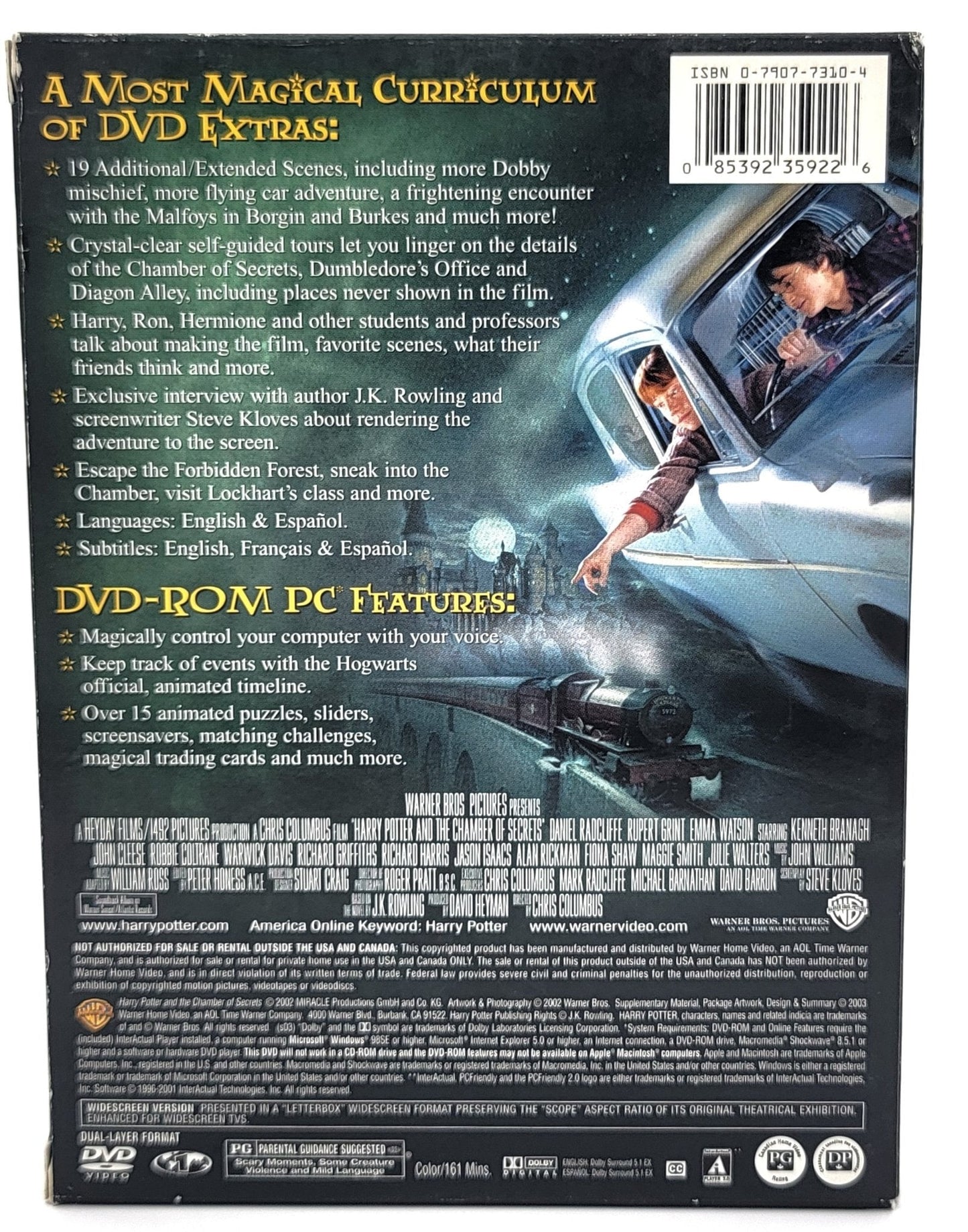 Warner Brothers - Harry Potter and The Chamber of Secrets | DVD | 2 Disc Set - Widescreen - DVD - Steady Bunny Shop