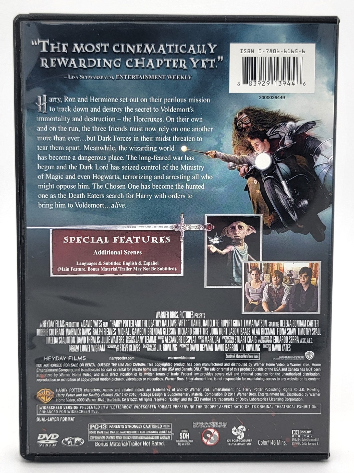 Warner Brothers - Harry Potter and The Deathly Hallows Part 1 | DVD | Widescreen - DVD - Steady Bunny Shop