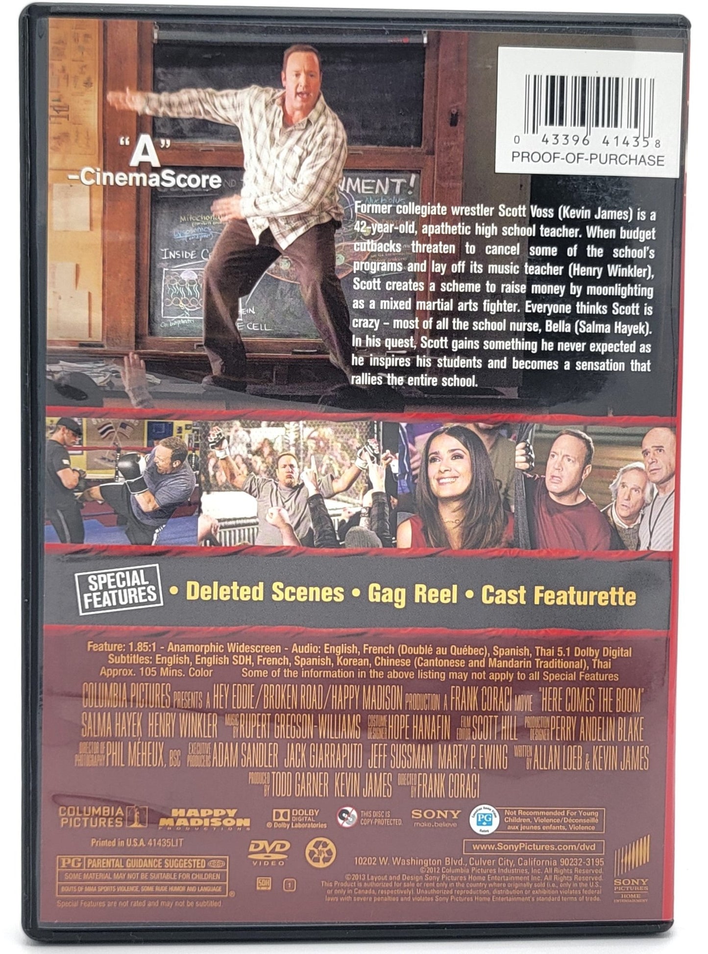 Columbia Pictures - Here Comes the Boom | DVD | Widescreen - DVD - Steady Bunny Shop
