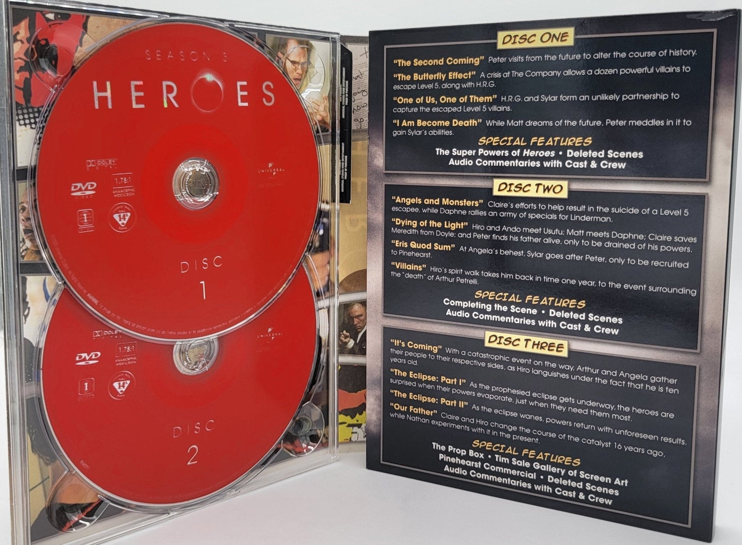 Universal Studios Home Entertainment - Heroes - Season 3 | DVD | Complete 3rd Season - DVD - Steady Bunny Shop
