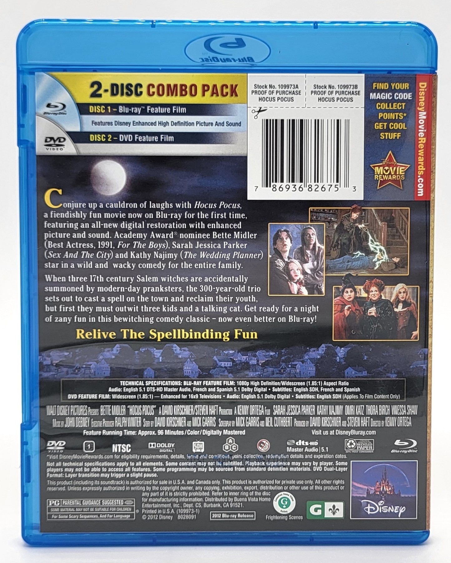 Walt Disney Home Entertainment - Hocus Pocus | Blu ray - DVD | Widescreen - DVD & Blu-ray - Steady Bunny Shop