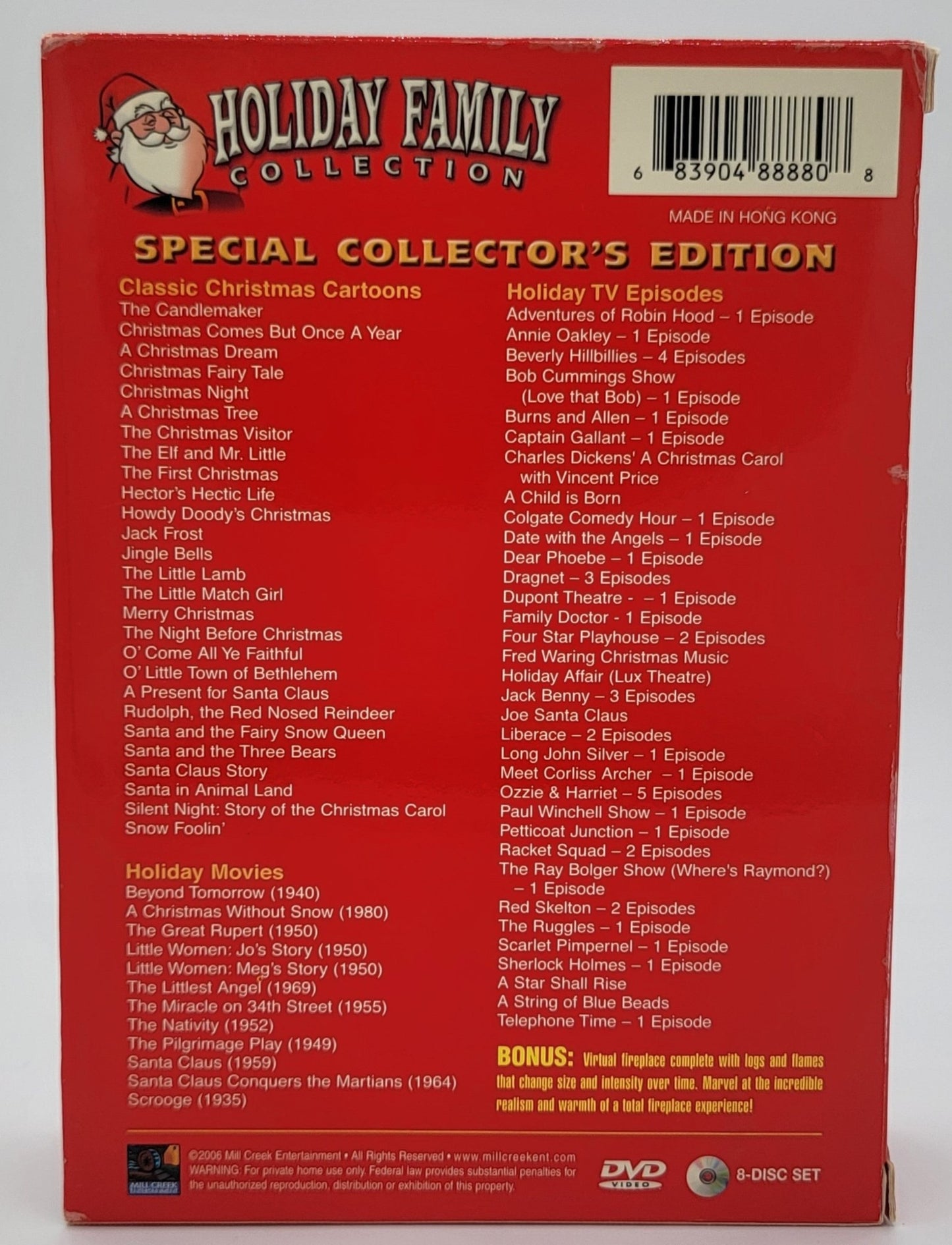 Mill Creek Entertainment - Holiday Family Collection | Special Collector's Edition | 12 Holiday Movies, 49 TV Episodes & 27 Christmas Caartoons - DVD - Steady Bunny Shop