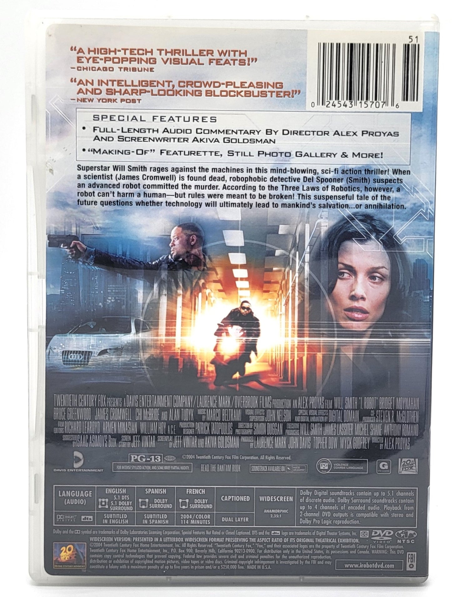 20th Century Fox Home Entertainment - I Robot | DVD | Widescreen - DVD - Steady Bunny Shop