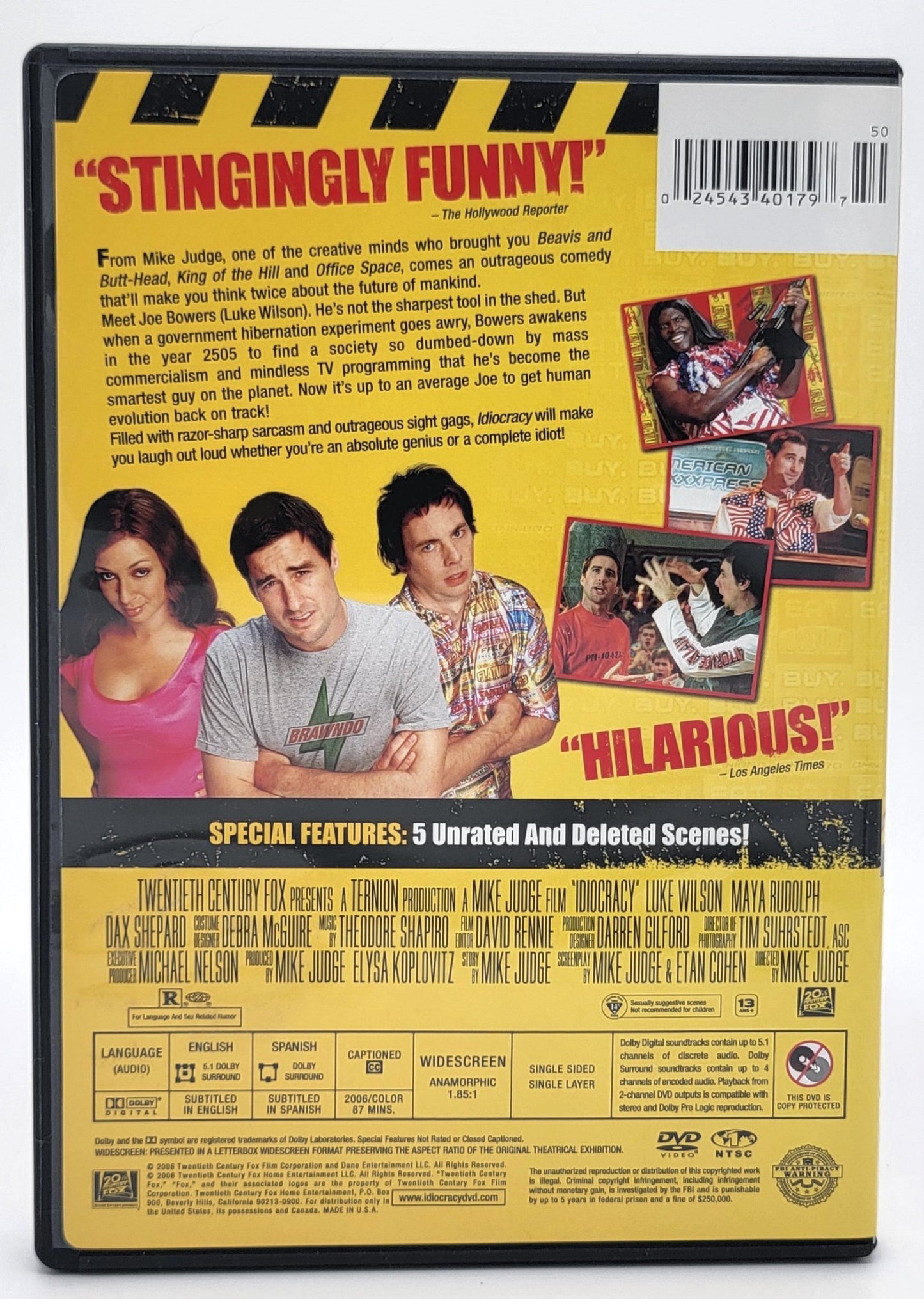 20th Century Fox Home Entertainment - Idiocracy | DVD | Widescreen - DVD - Steady Bunny Shop