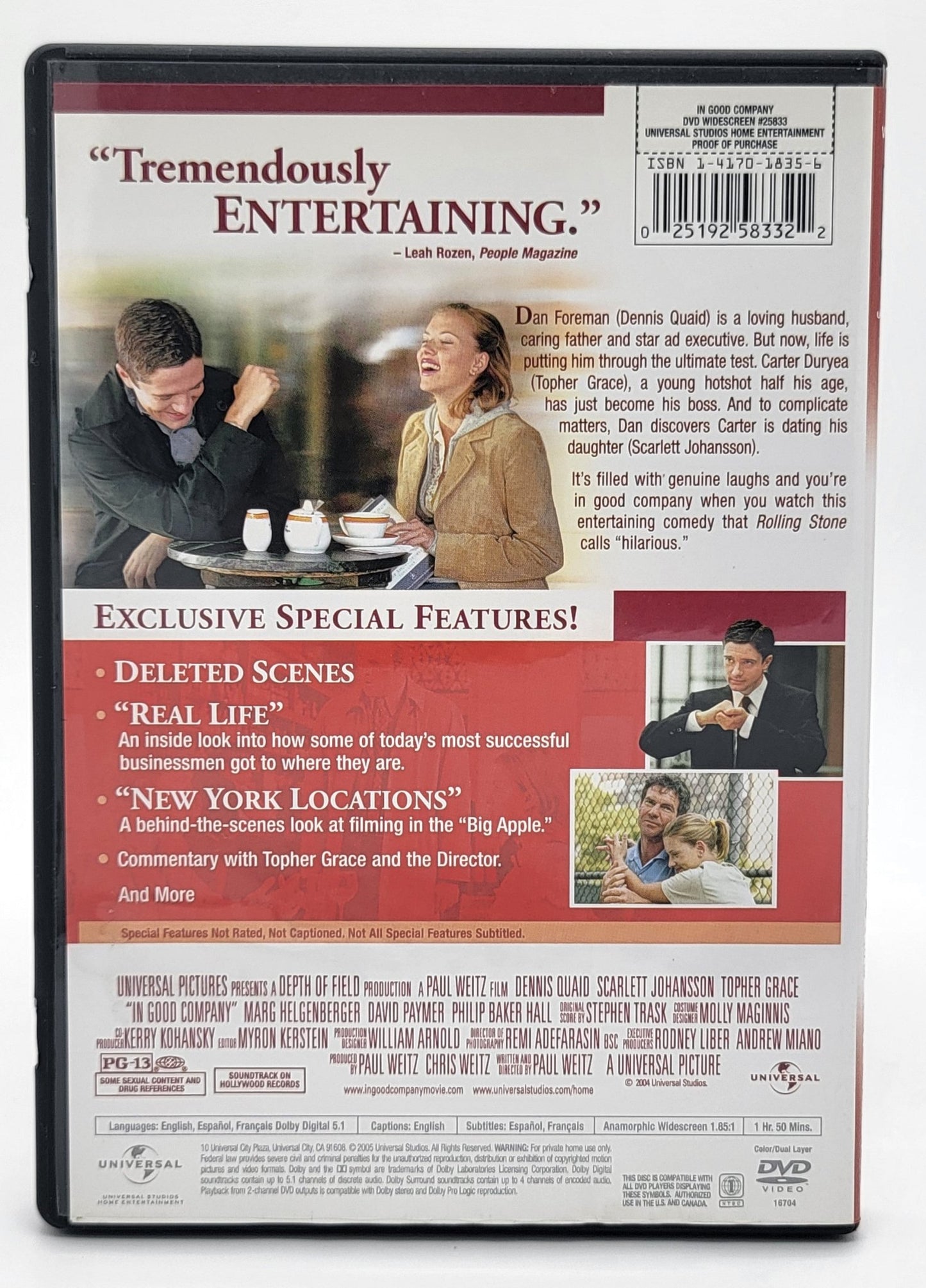  Universal Studios Home Entertainment - In Good Company | DVD | Widescreen - DVD - Steady Bunny Shop