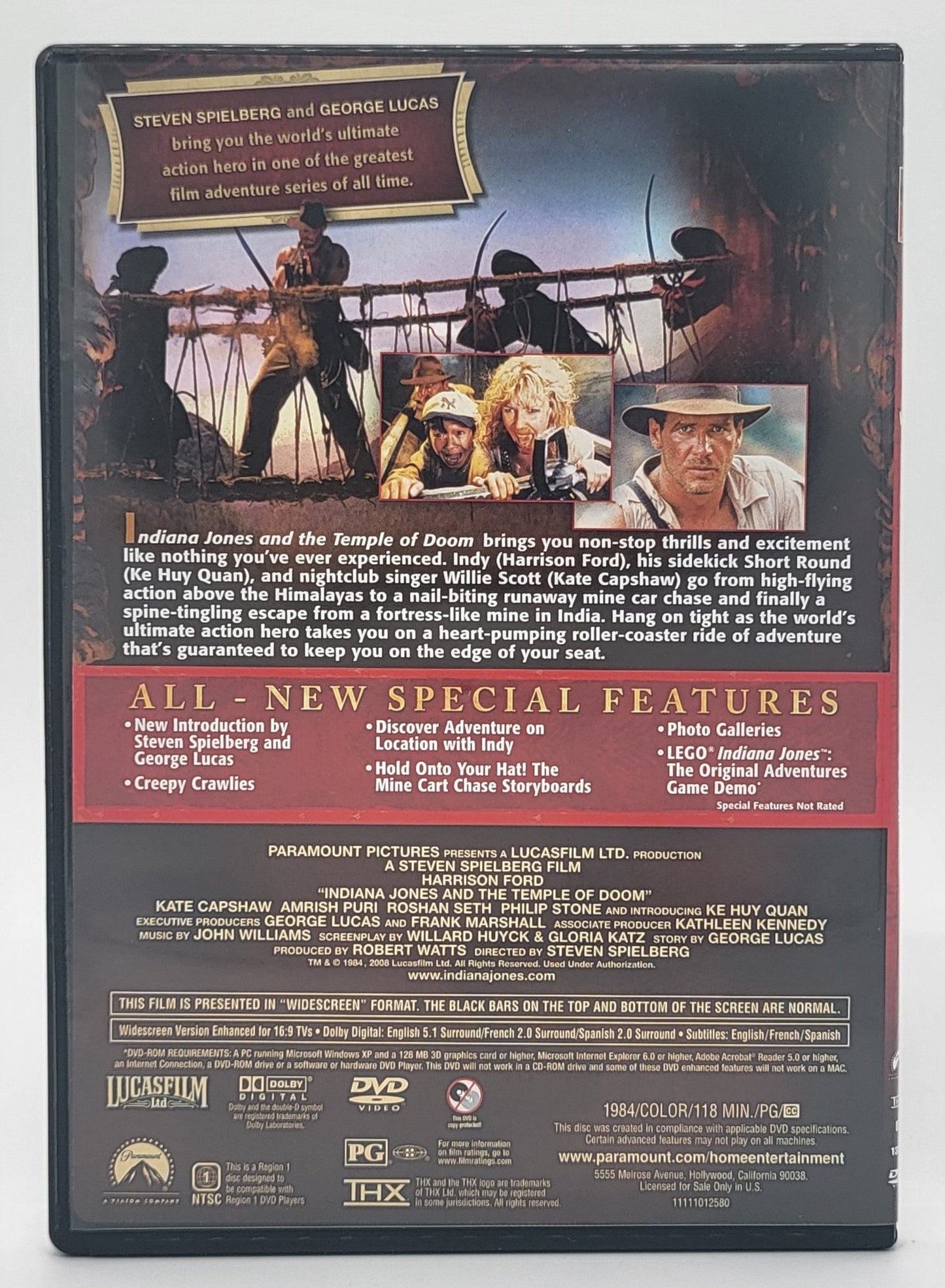 Lucas Films - Indiana Jones - The Adventure Collection - 3 Disc Set 3 Movies | DVD - DVD - Steady Bunny Shop