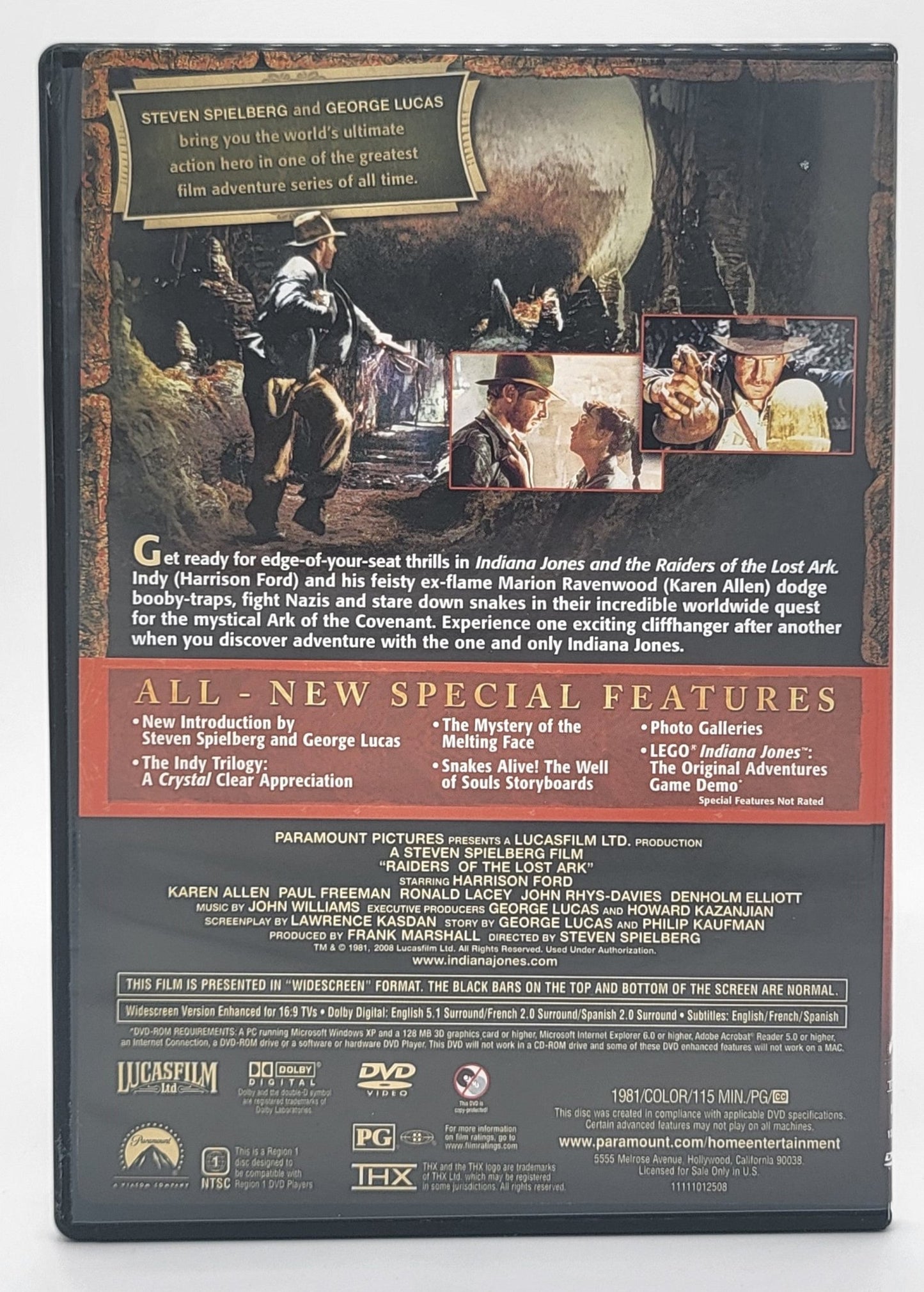 Lucas Films - Indiana Jones - The Adventure Collection - 3 Disc Set 3 Movies | DVD - DVD - Steady Bunny Shop