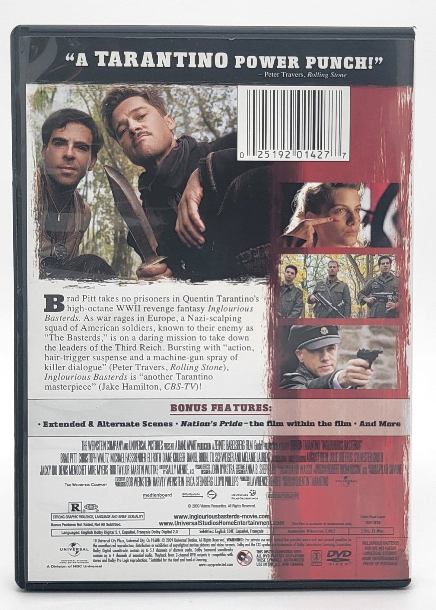 Universal Studios Home Entertainment - Inglorious Basterds | DVD | Widescreen - DVD - Steady Bunny Shop