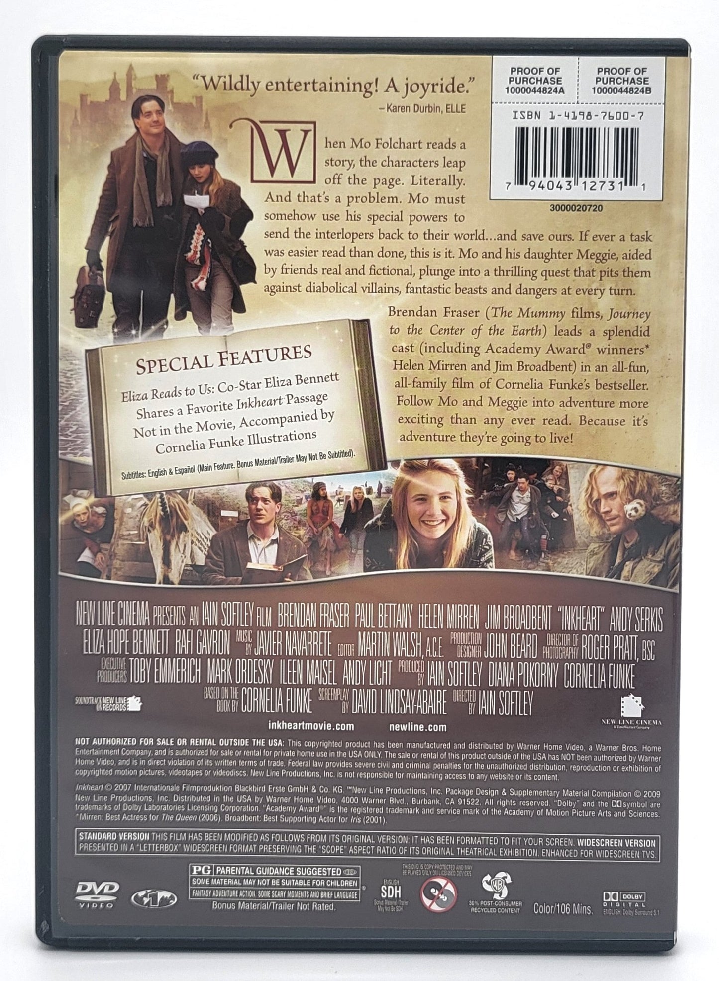 New Line Home Entertainment - Inkheart | DVD | Widescreen & Full Screen - DVD - Steady Bunny Shop