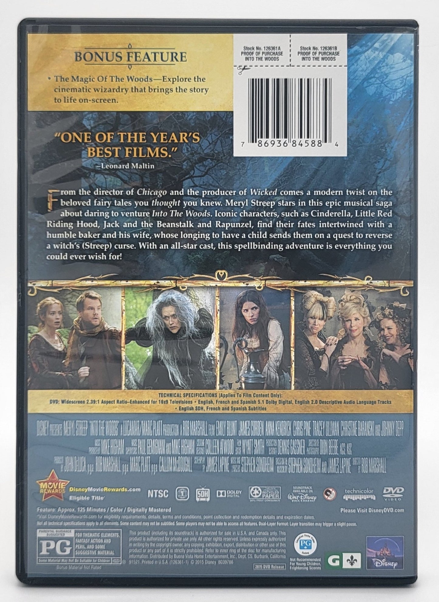 Disney DVD - Into The Woods | DVD | Widescreen - dvd - Steady Bunny Shop