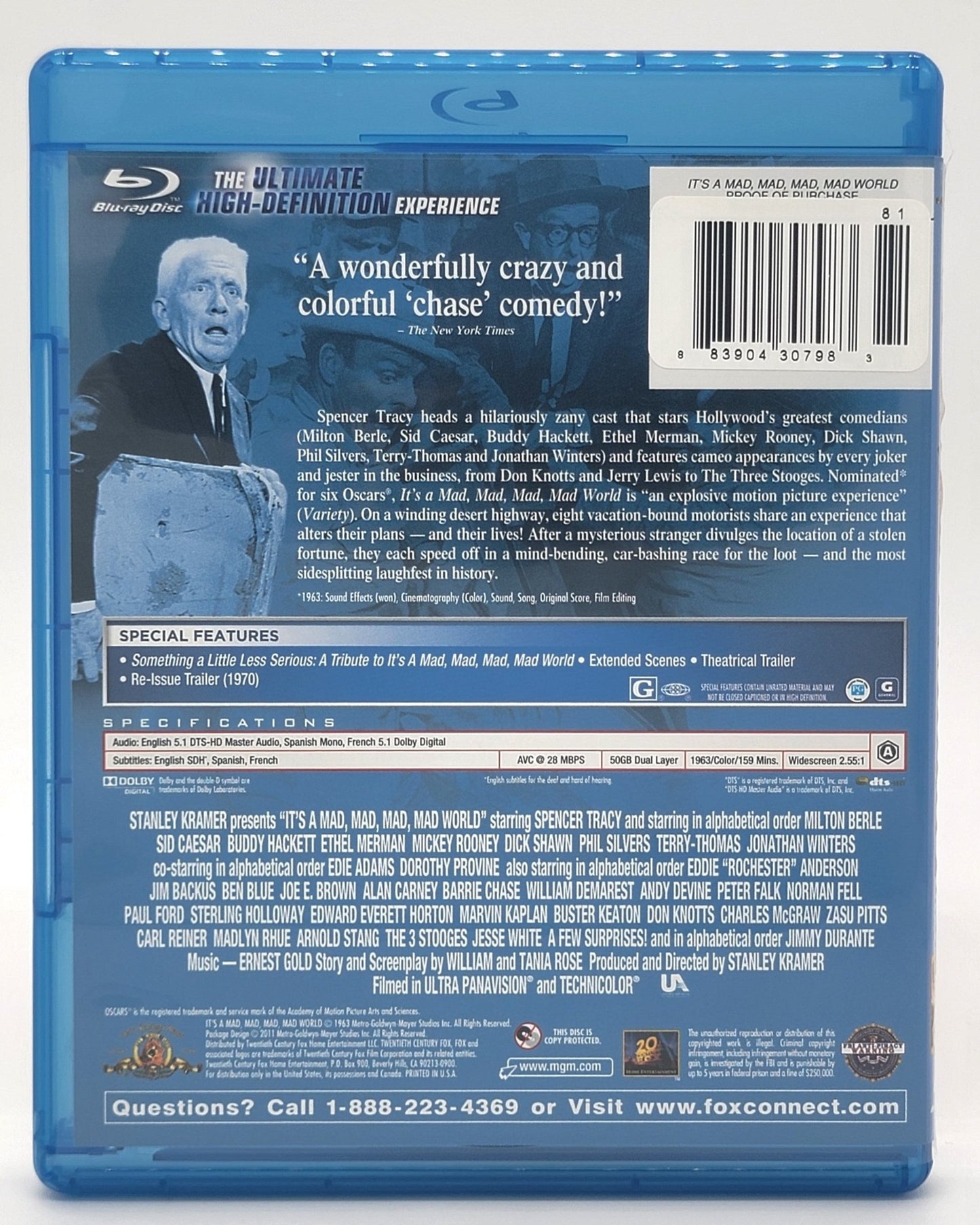 Warner Brother - It's A Mad Mad Mad Mad World | DVD | Widescreen - DVD - Steady Bunny Shop
