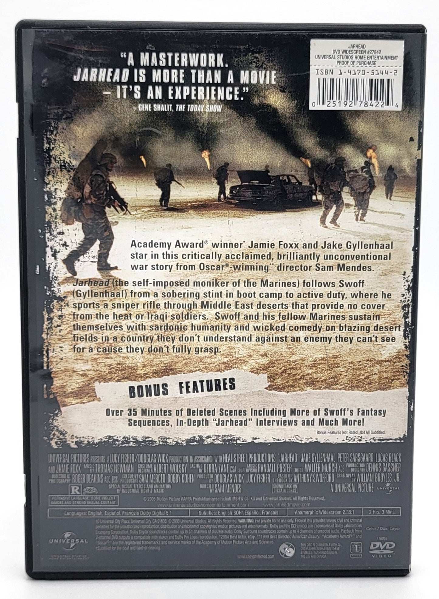  Universal Pictures Home Entertainment - Jarhead | DVD | Widescreen - DVD - Steady Bunny Shop