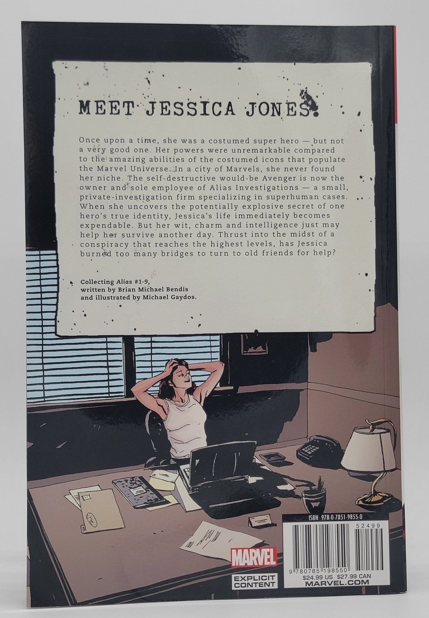 Max Comics - Jessica Jones Alias Vol 1 | Max Comic - Explicit Content - September 2015 - Graphic Novels - Trade Paperback - Steady Bunny Shop