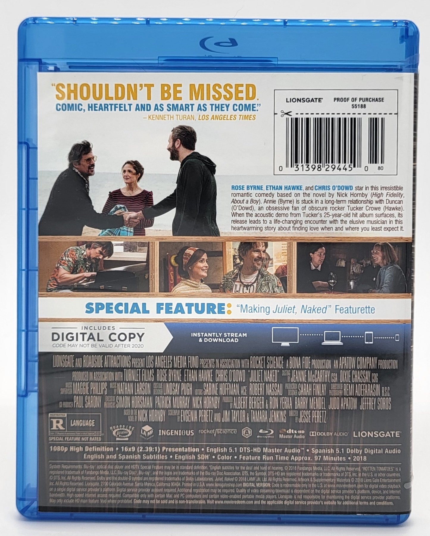 Lionsgate Home Entertainment - Juliet Naked | DVD | Blu Ray - No Digital Copy - Blu-ray - Steady Bunny Shop