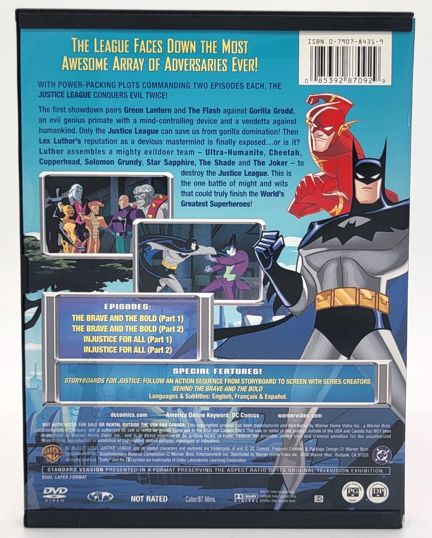 Warner Brothers - Justice League - The Brave and the Bold | DVD | DC Comics Kids Collection - DVD - Steady Bunny Shop