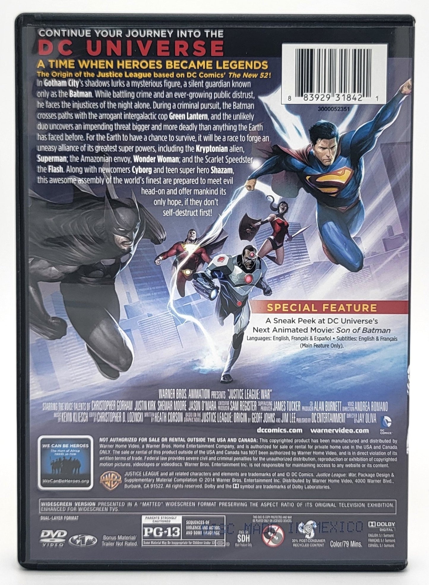  Studio Distribution Services - Justice League War | DVD | Widescreen - DVD - Steady Bunny Shop