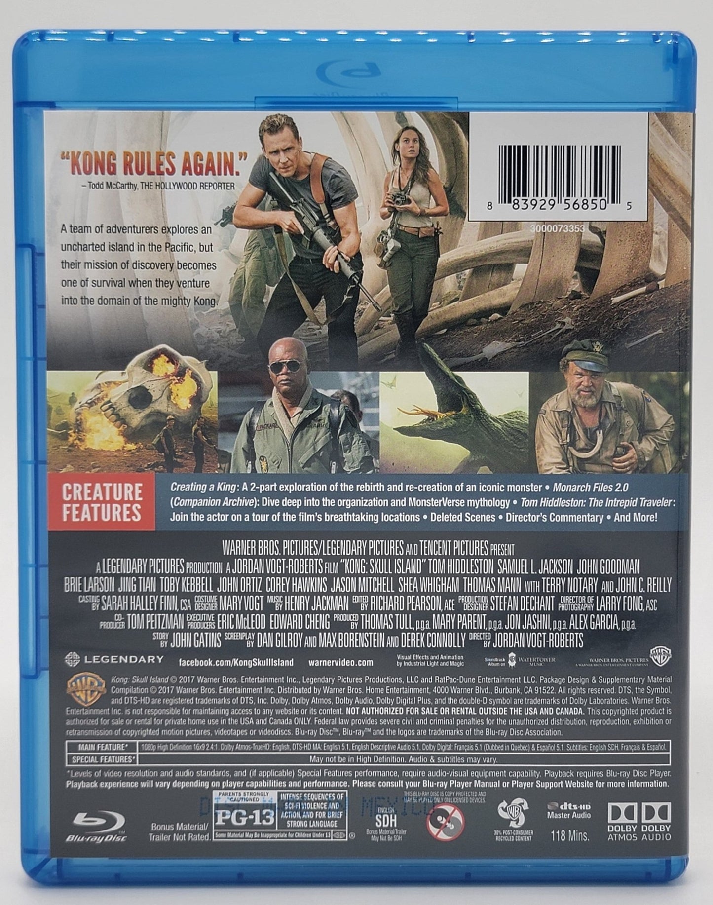 Warner Brothers - Kong Skull Island 2017 | Blu Ray - Blu-ray - Steady Bunny Shop