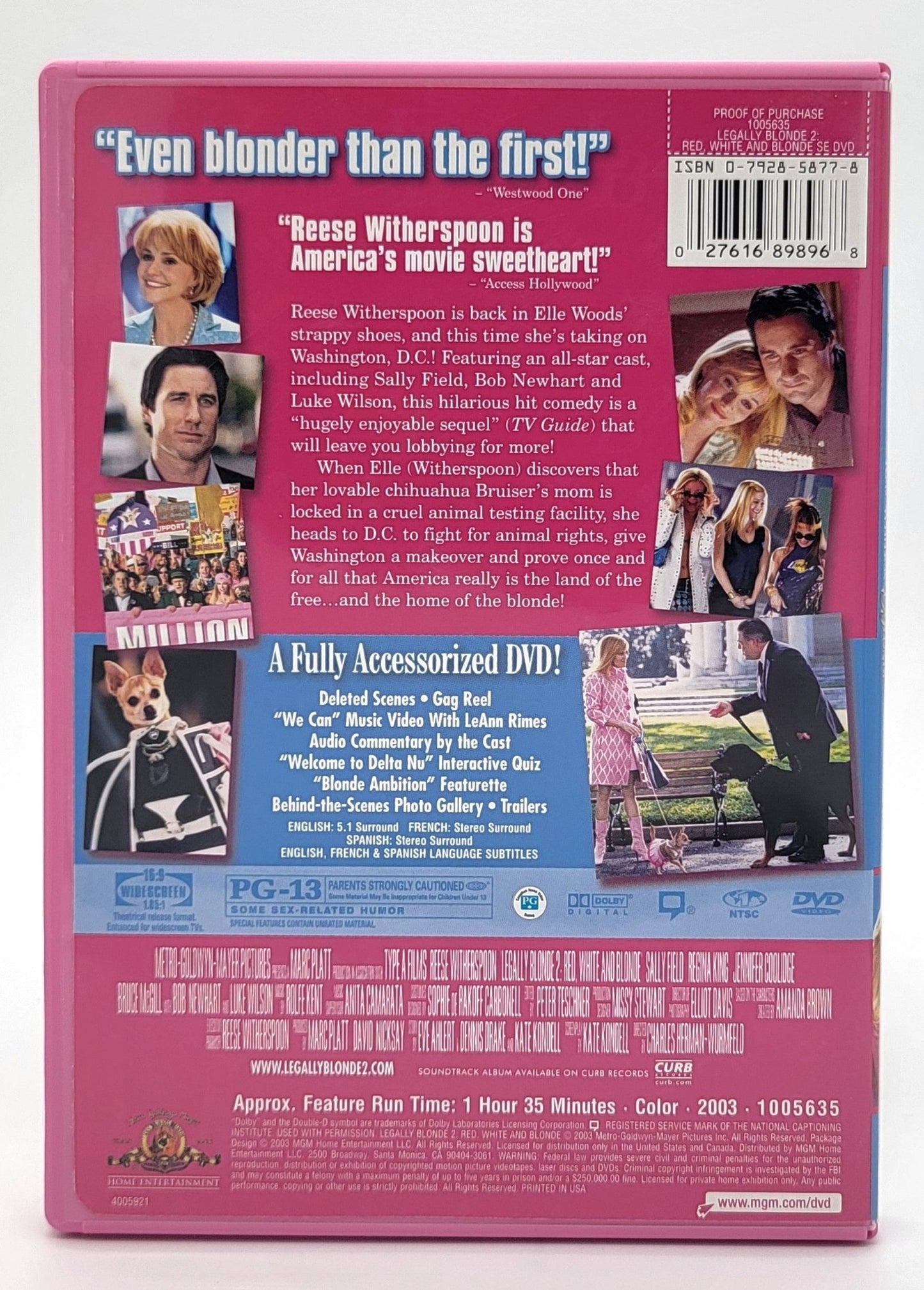  MGM Home Entertainment - Legally Blonde - Red White & Blonde | Special Edition | DVD - Widescreen - DVD - Steady Bunny Shop