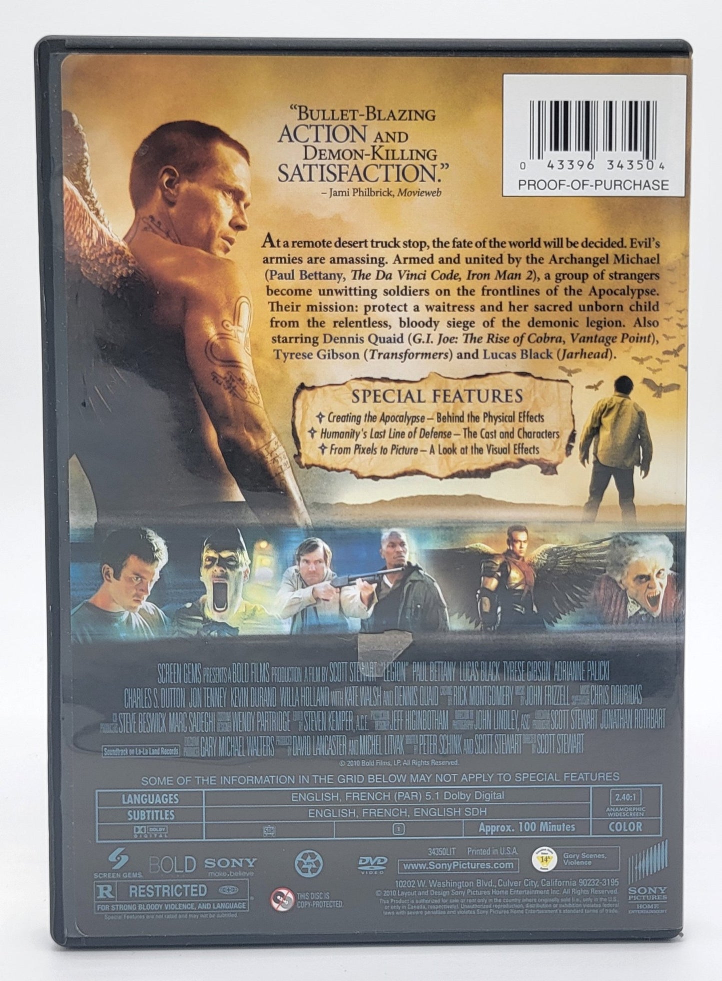 Sony Pictures Home Entertainment - Legion | DVD | Widescreen - DVD - Steady Bunny Shop