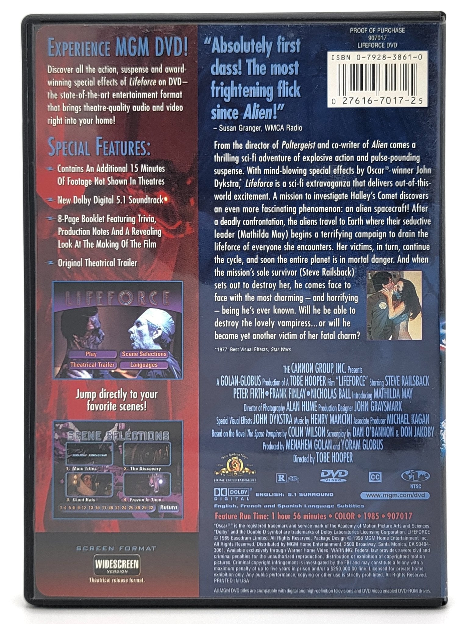  MGM Home Entertainment - Lifeforce | DVD - Widescreen - DVD - Steady Bunny Shop