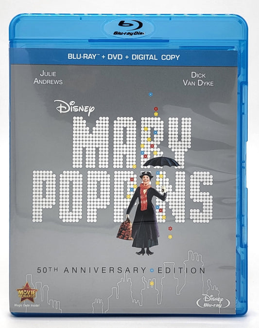 Walt Disney Home Entertainment - Mary Poppins - 50th Anniversary Edition 1968 | Blu Ray & DVD - No Digital Copy - DVD & Blu-ray - Steady Bunny Shop