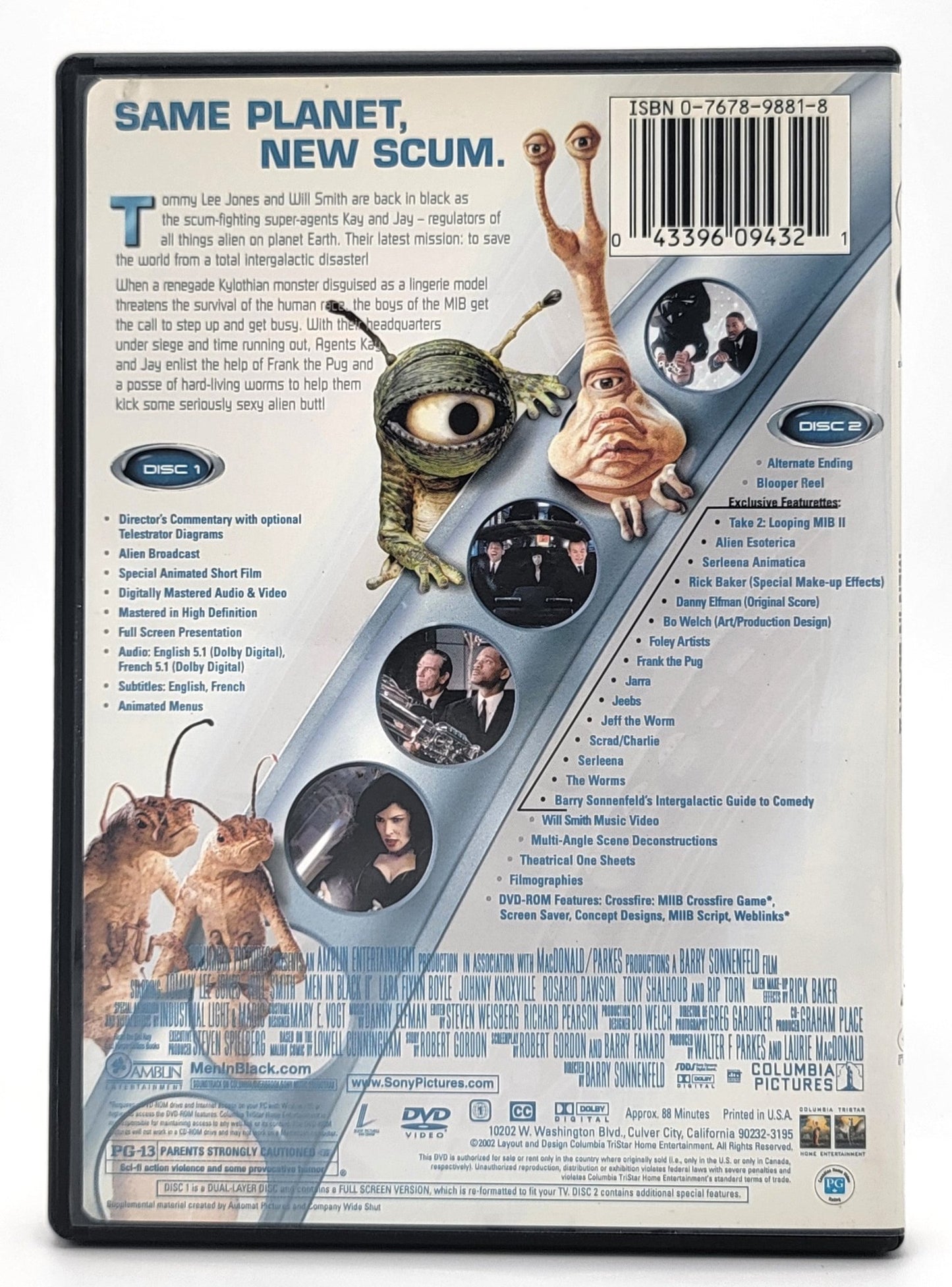Columbia Pictures - Men In Black II - MIIB | Full Screen Special Edition - 2 Disc Set - DVD - Steady Bunny Shop