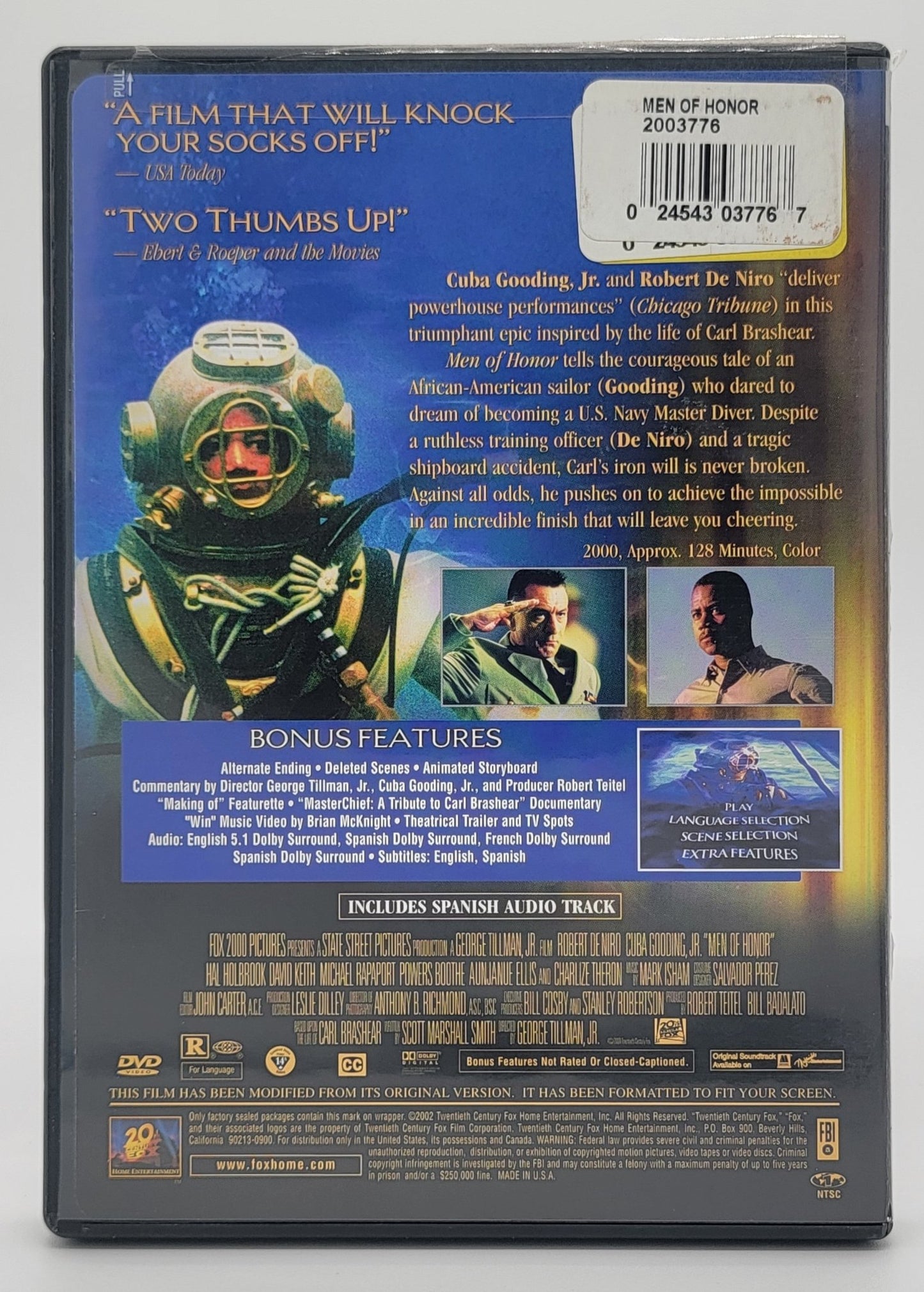 20th Century Fox Home Entertainment - Men of Honor | DVD | Full Screen - Special Edition - DVD - Steady Bunny Shop