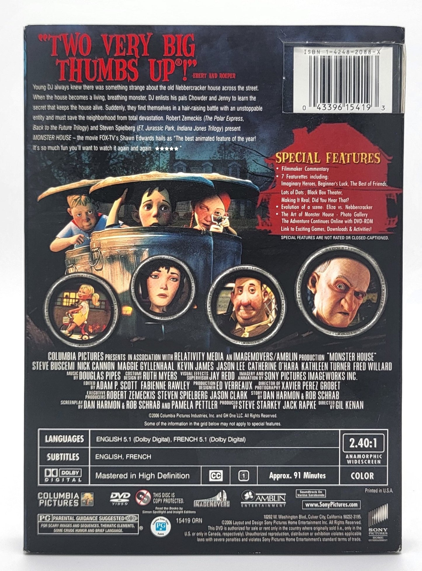 Columbia Pictures - Monster House | DVD | Widescreen - DVD - Steady Bunny Shop