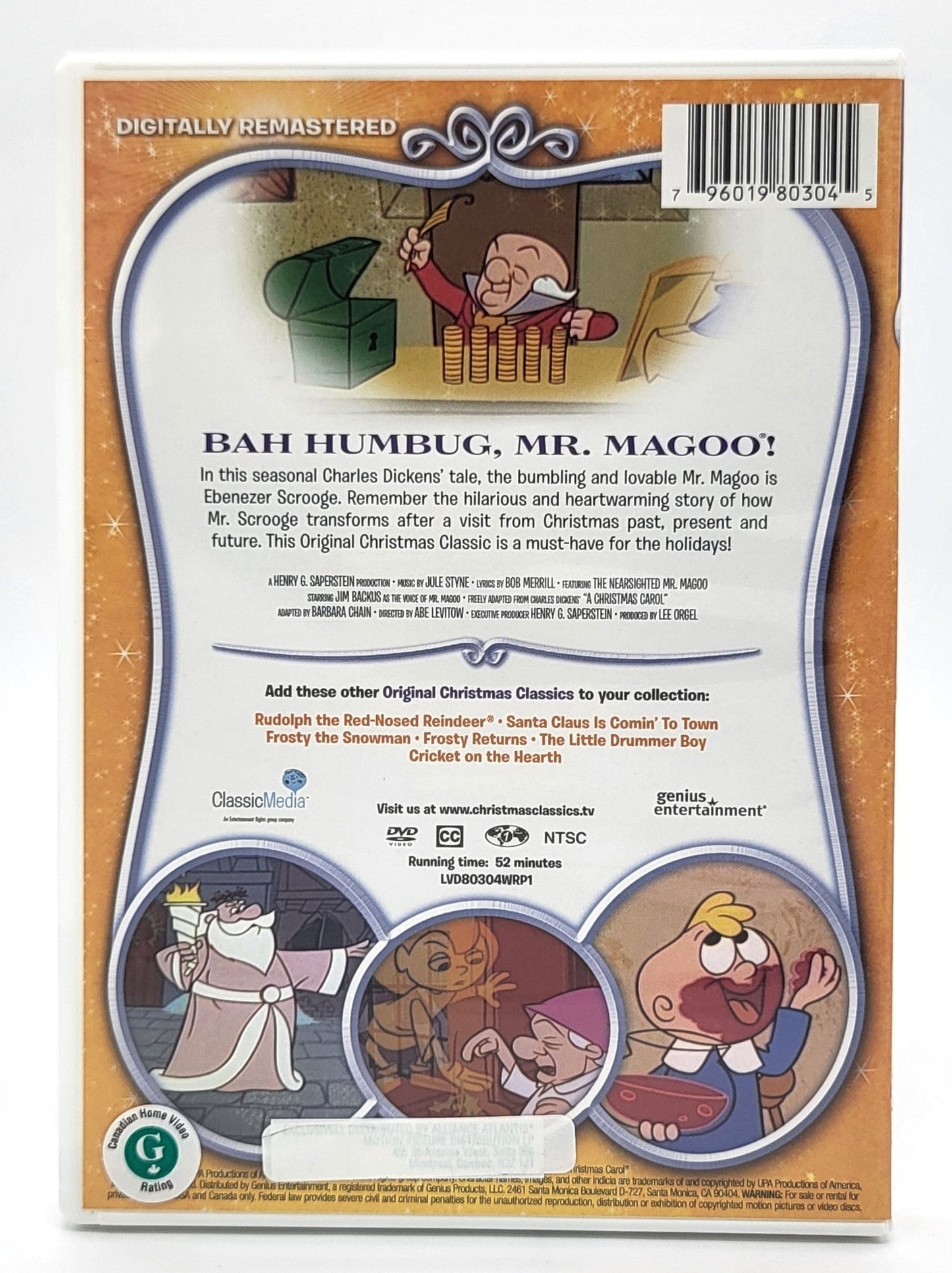 Genius Production - Mr. Magoo's Christmas Carol | DVD | Digitally Remastered - dvd - Steady Bunny Shop