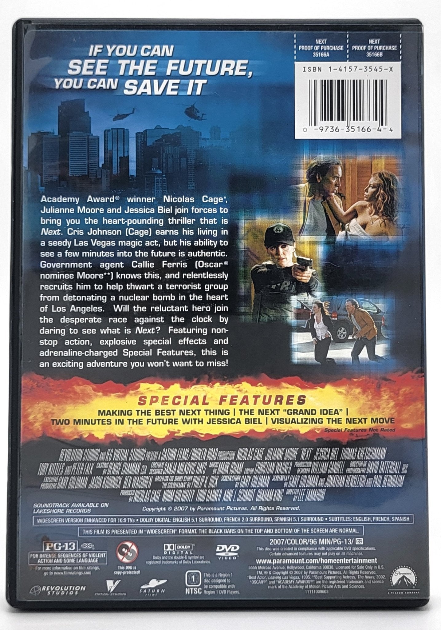 Paramount Pictures Home Entertainment - Next | DVD| Widescreen - DVD - Steady Bunny Shop