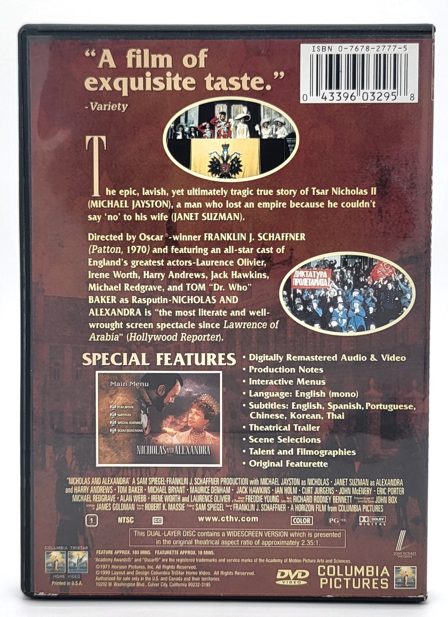 Columbia Pictures - Nicholas and Alexandra 1971 | DVD | Widescreen - DVD - Steady Bunny Shop