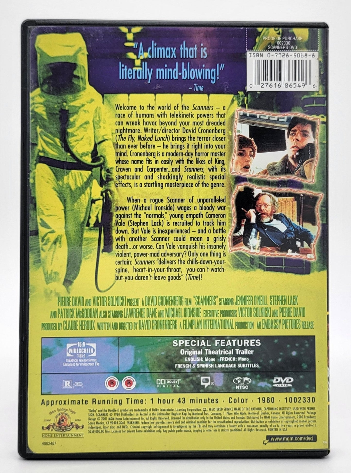  MGM Home Entertainment - Scanners | DVD | Widescreen - DVD - Steady Bunny Shop