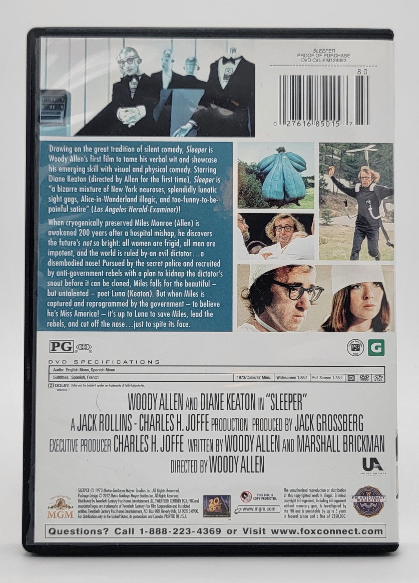  MGM Home Entertainment - Sleeper | DVD | The Woody Allen Collection - Widescreen - DVD - Steady Bunny Shop
