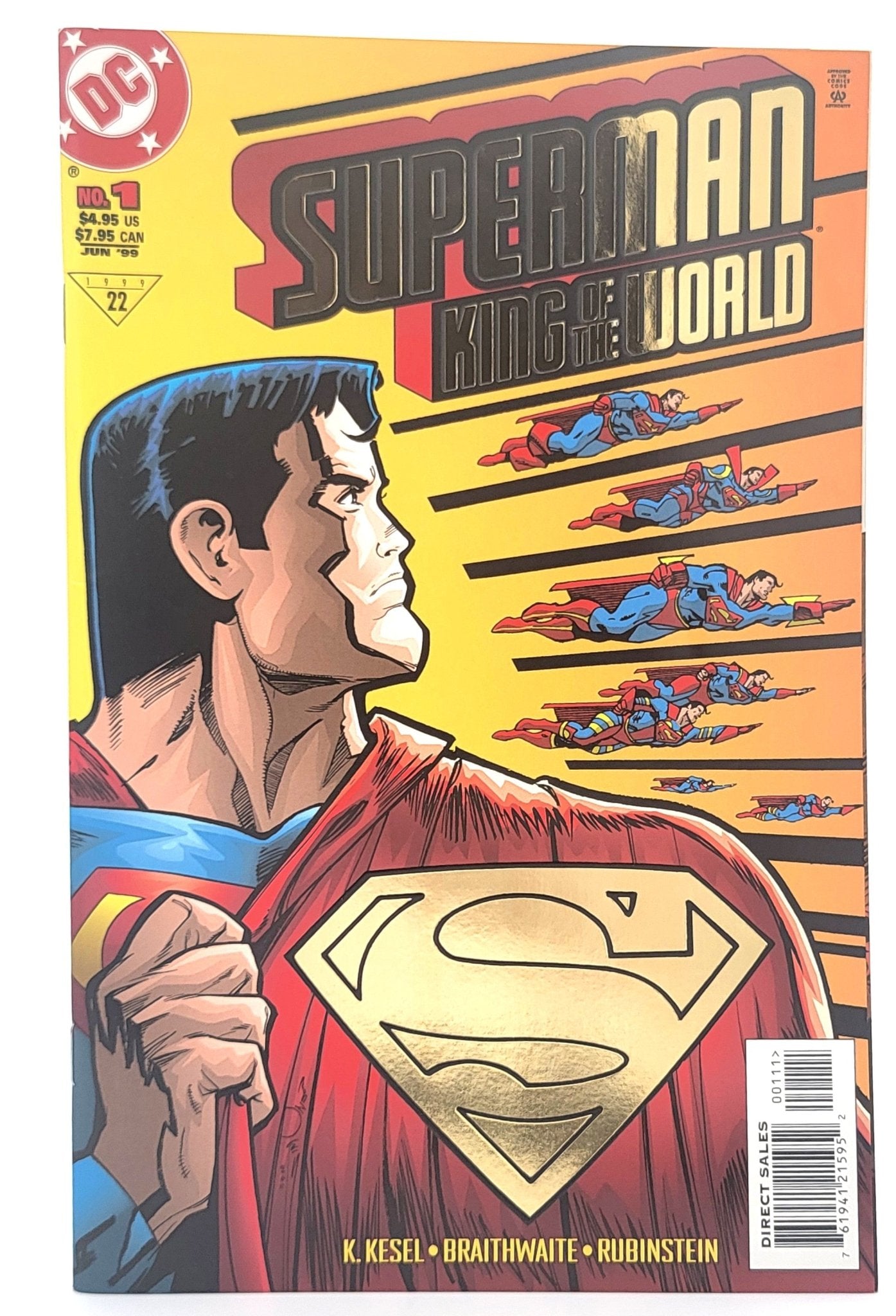 DC Comics - Superman King of the World - Gold Cover | DC Comics - 1 Shot | 1999 - Comic Books - Steady Bunny Shop