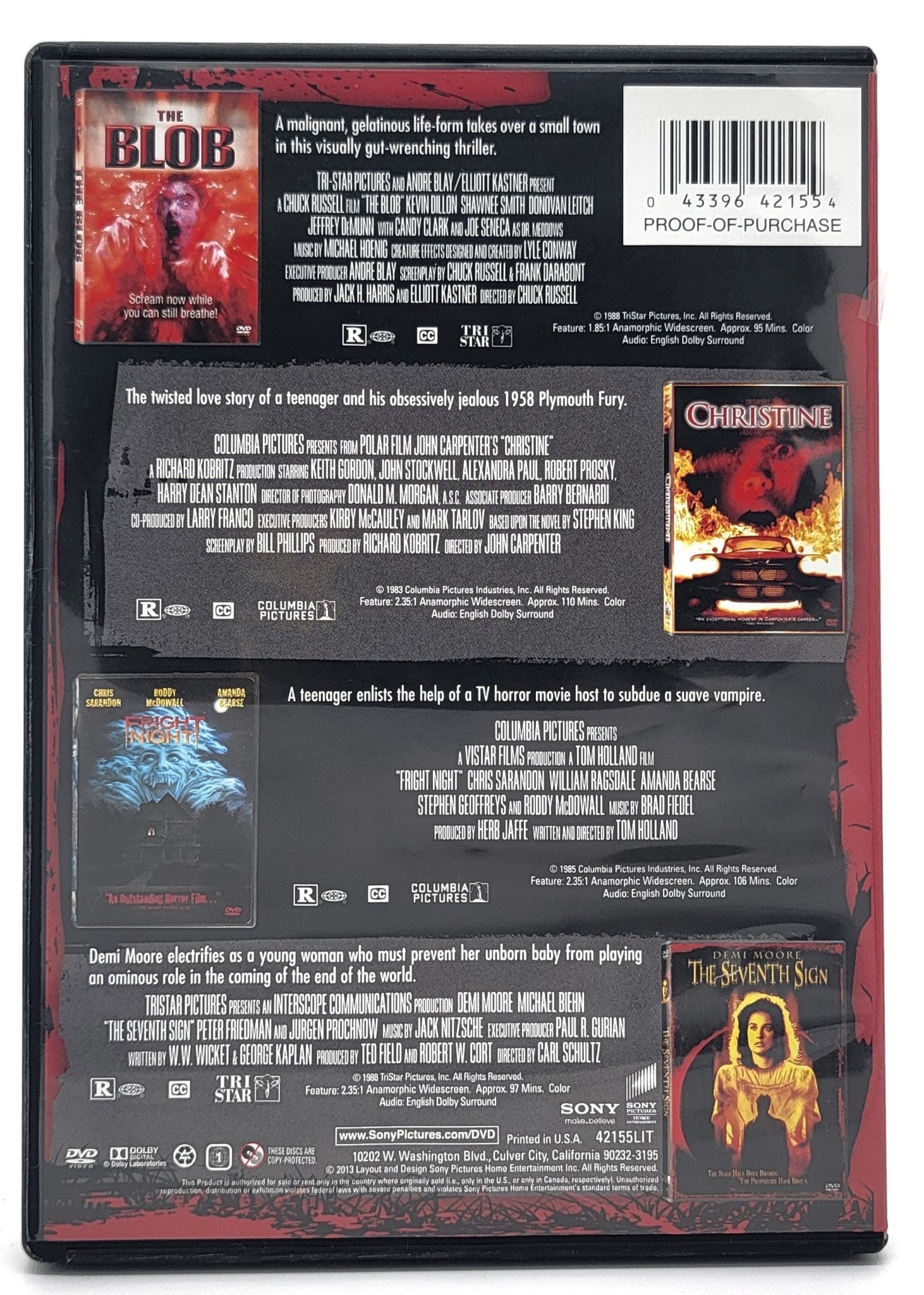  Sony Pictures Home Entertainment - The 4 Movie Horror Unleashed Collection | DVD | 2 Disc Set - DVD - Steady Bunny Shop