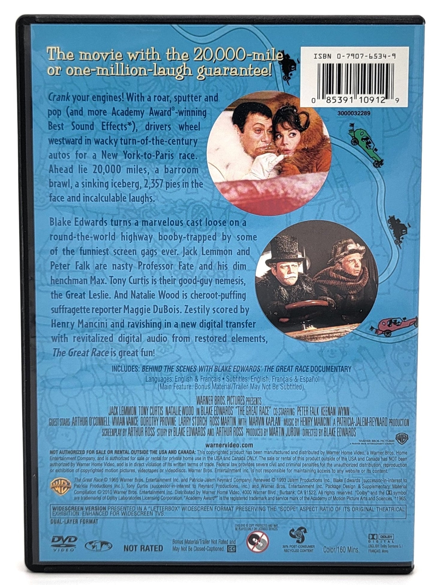 Warner Brothers - The Great Race | DVD | Widescreen - DVD - Steady Bunny Shop