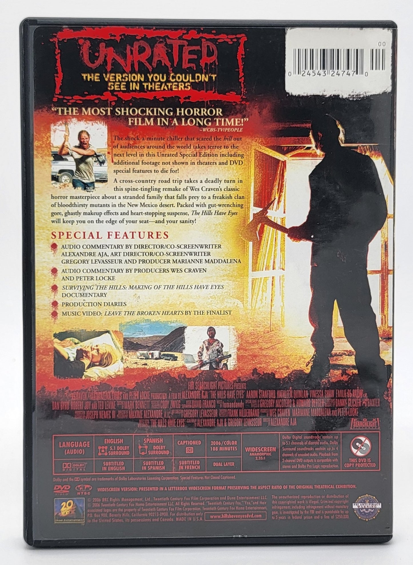 20th Century Fox Home Entertainment - The Hills Have Eyes | DVD | Unrated - DVD - Steady Bunny Shop