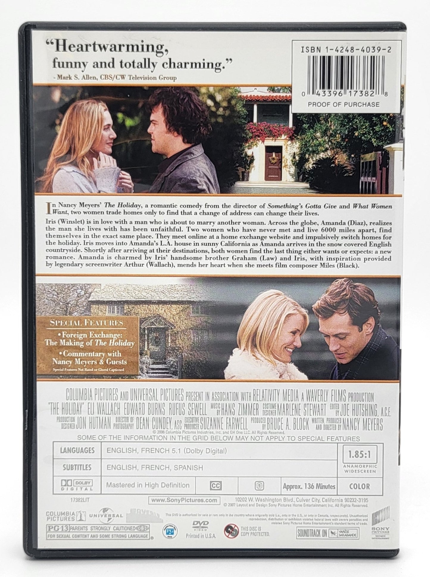 Columbia Pictures - The Holiday | DVD | Widescreen - DVD - Steady Bunny Shop
