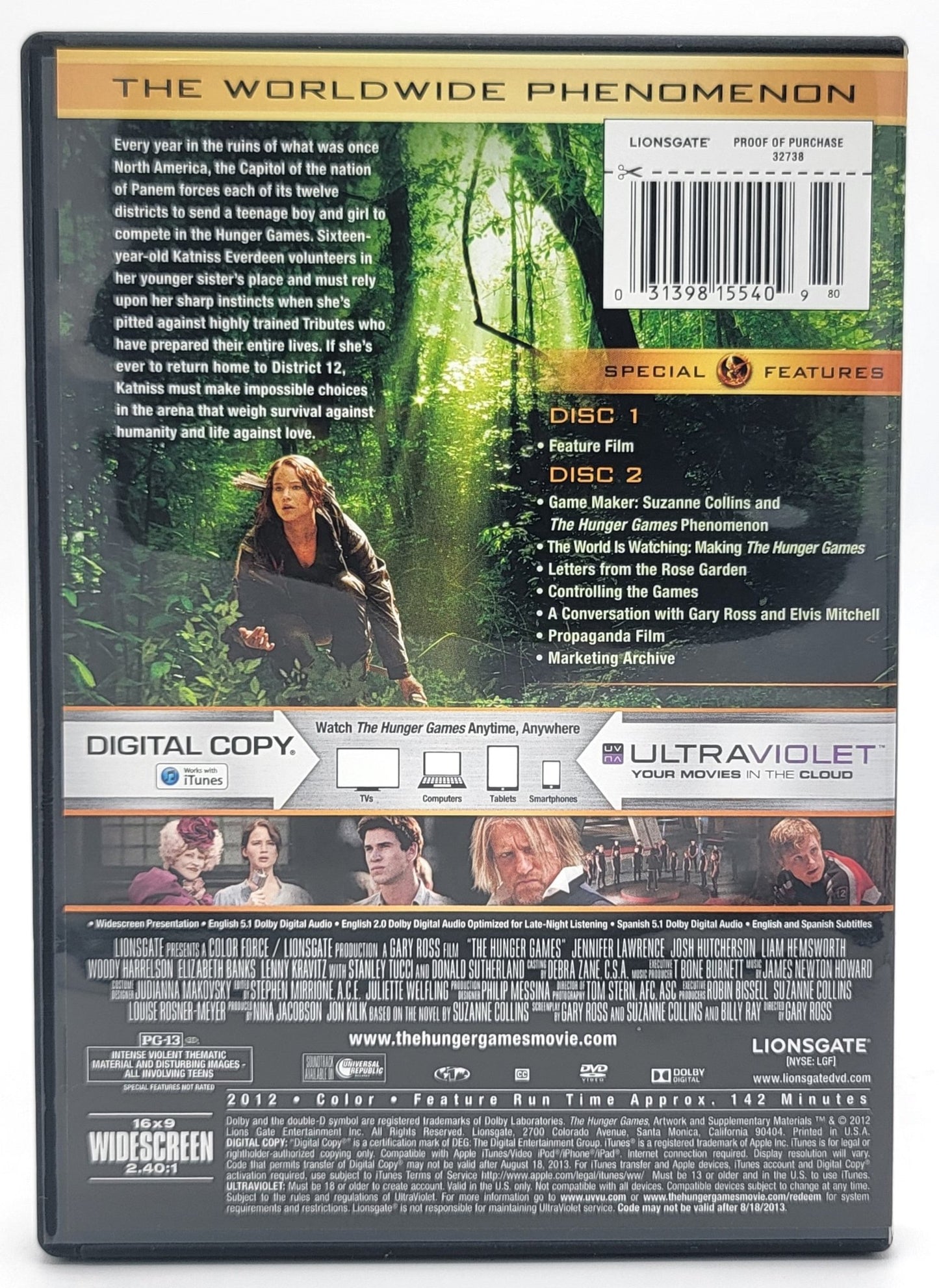 Lionsgate Home Entertainment - The Hunger Games | DVD | 2 Disc DVD - Widescreen - No Digital Copy - DVD - Steady Bunny Shop