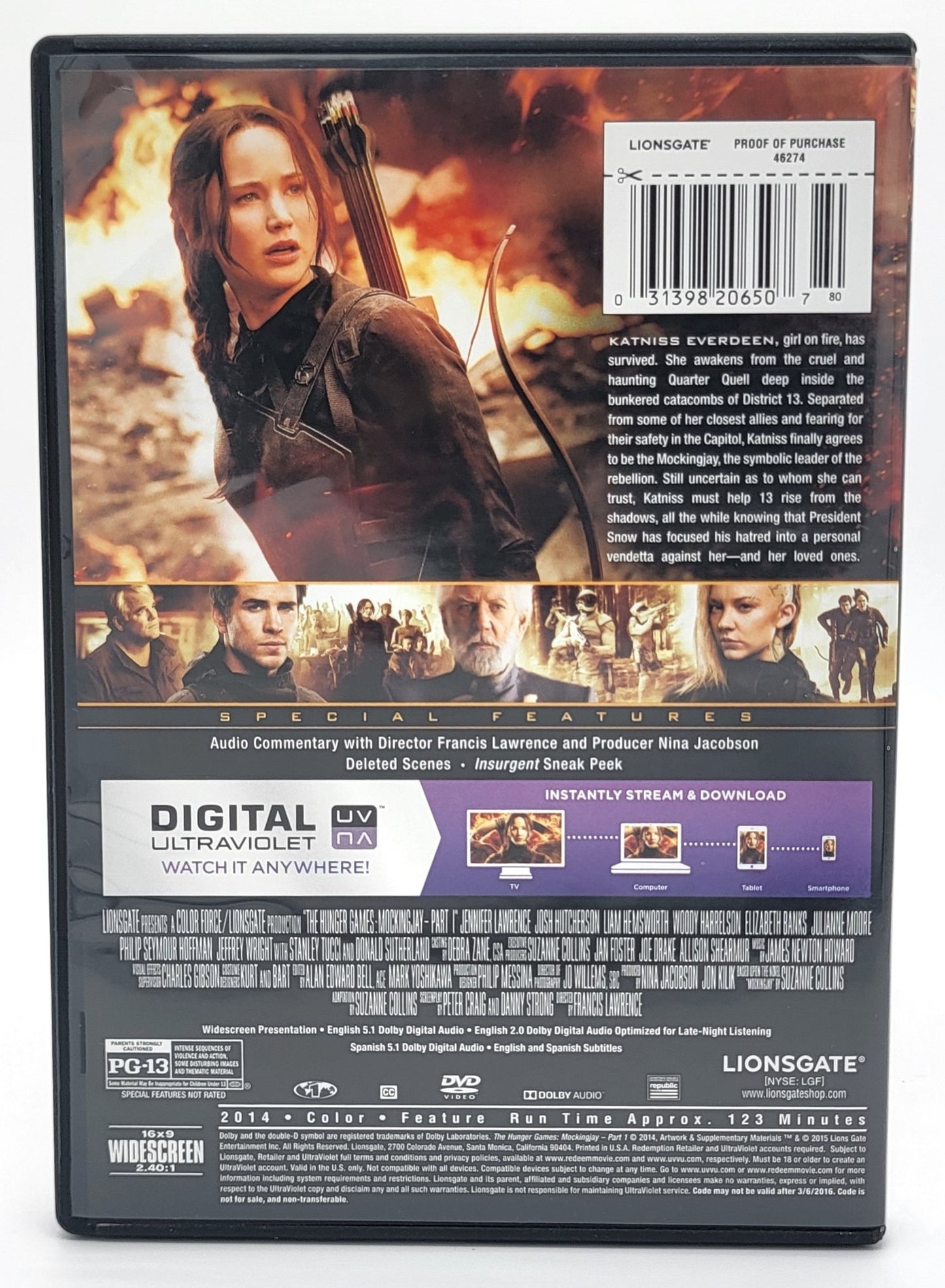 Lionsgate Home Entertainment - The Hunger Games MockingJay Part 1 | DVD - Widescreen - DVD - Steady Bunny Shop